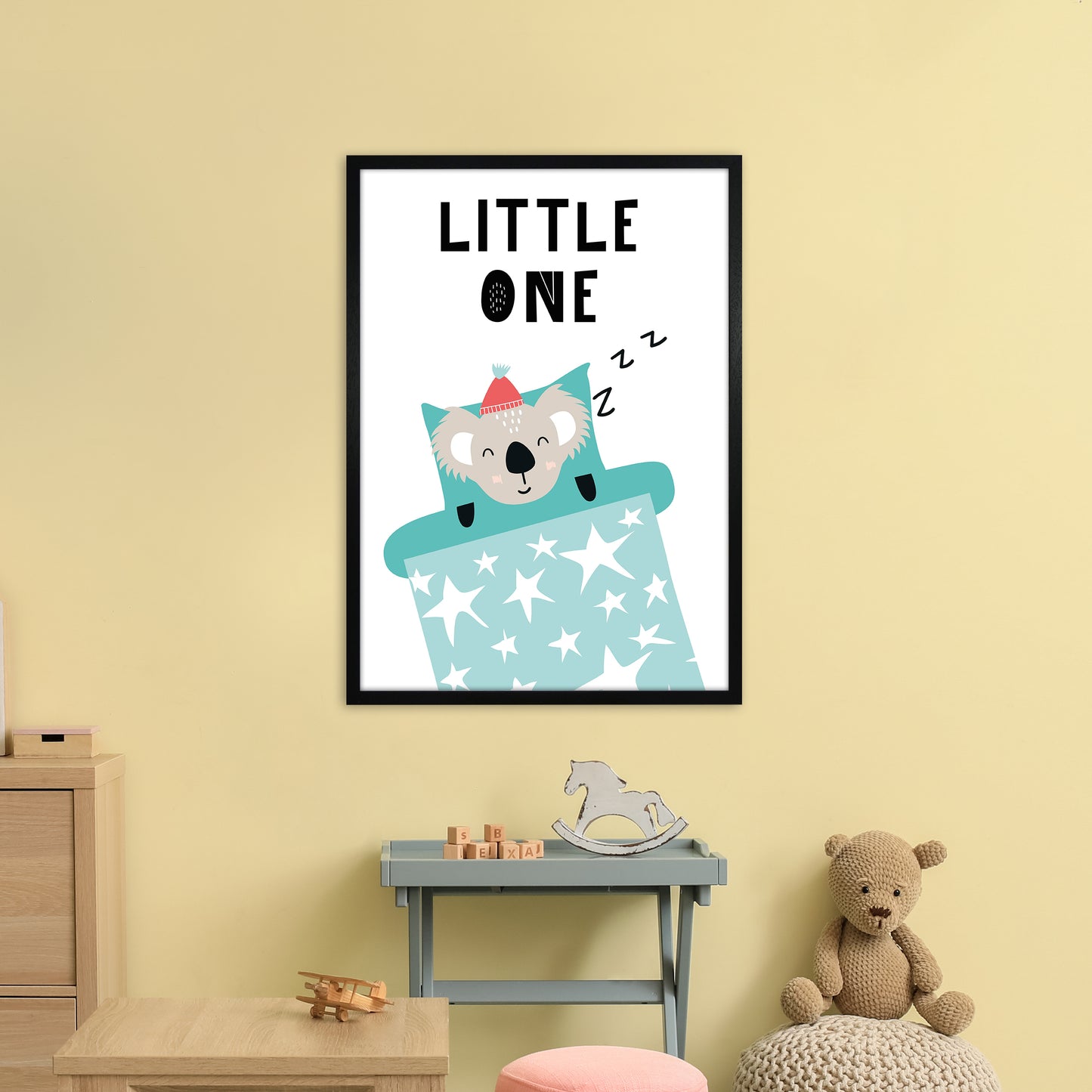 Little One Animal Pop Art Print by Pixy Paper A1 White Frame