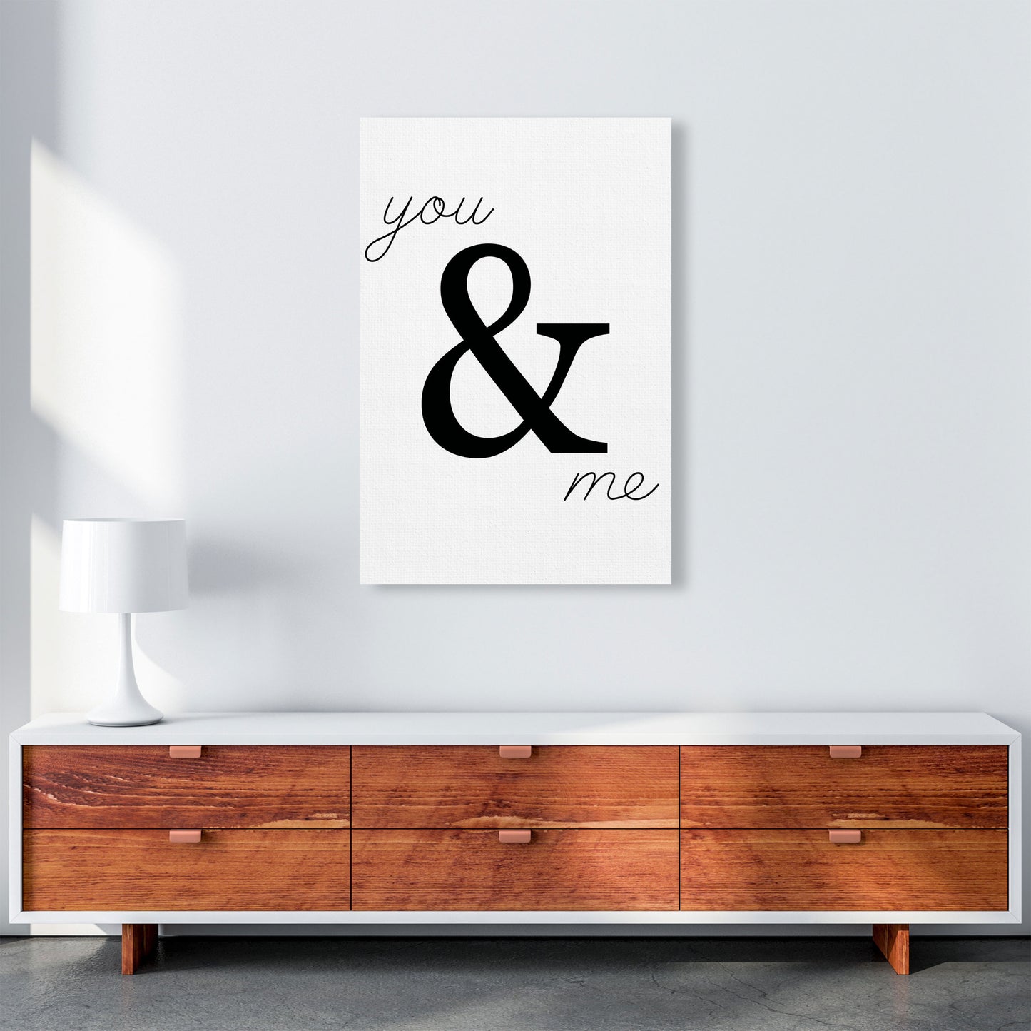 You & Me Modern Print A1 Canvas