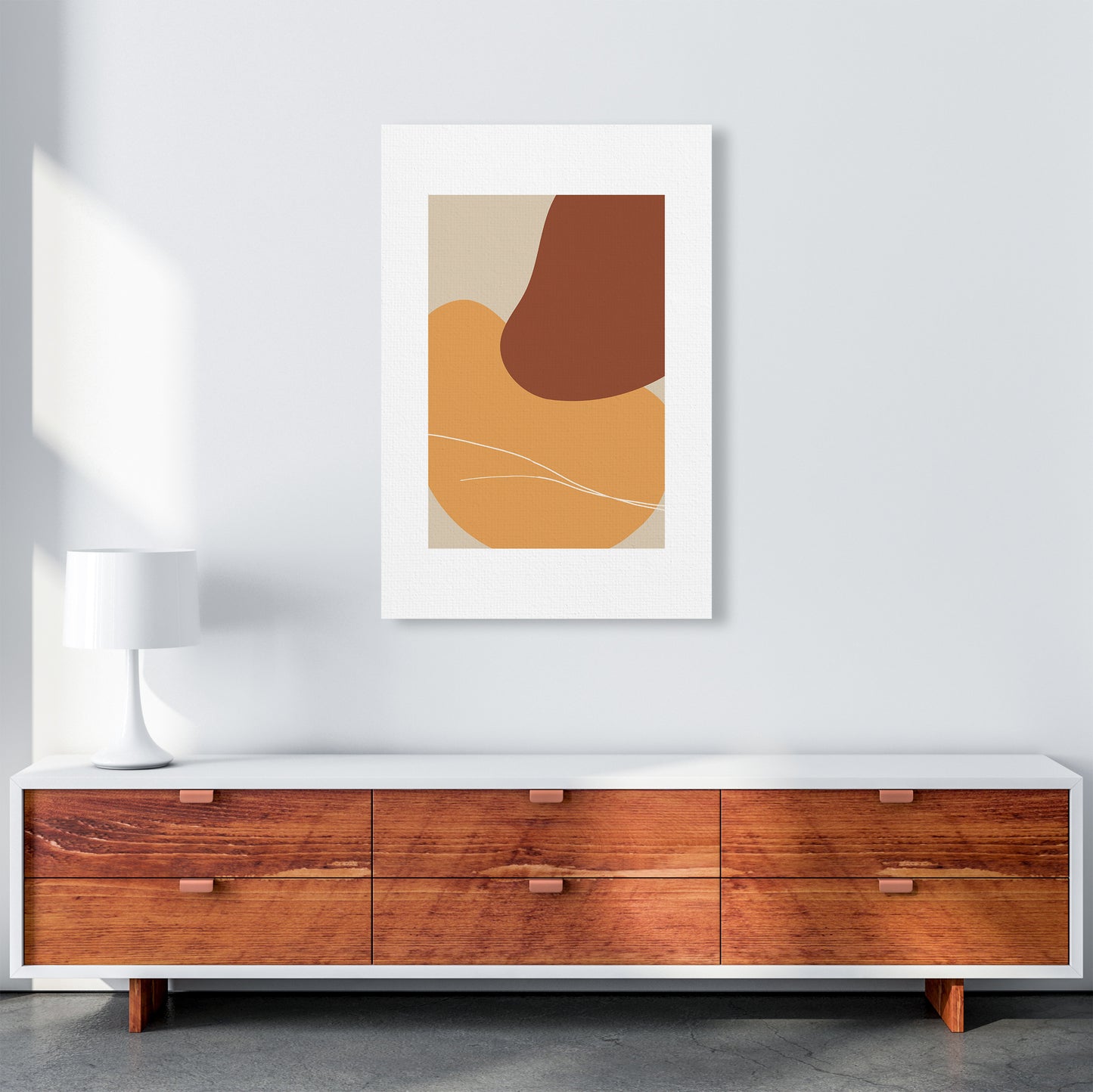 Mica Sand Abstract N28 Art Print by Pixy Paper A1 Canvas