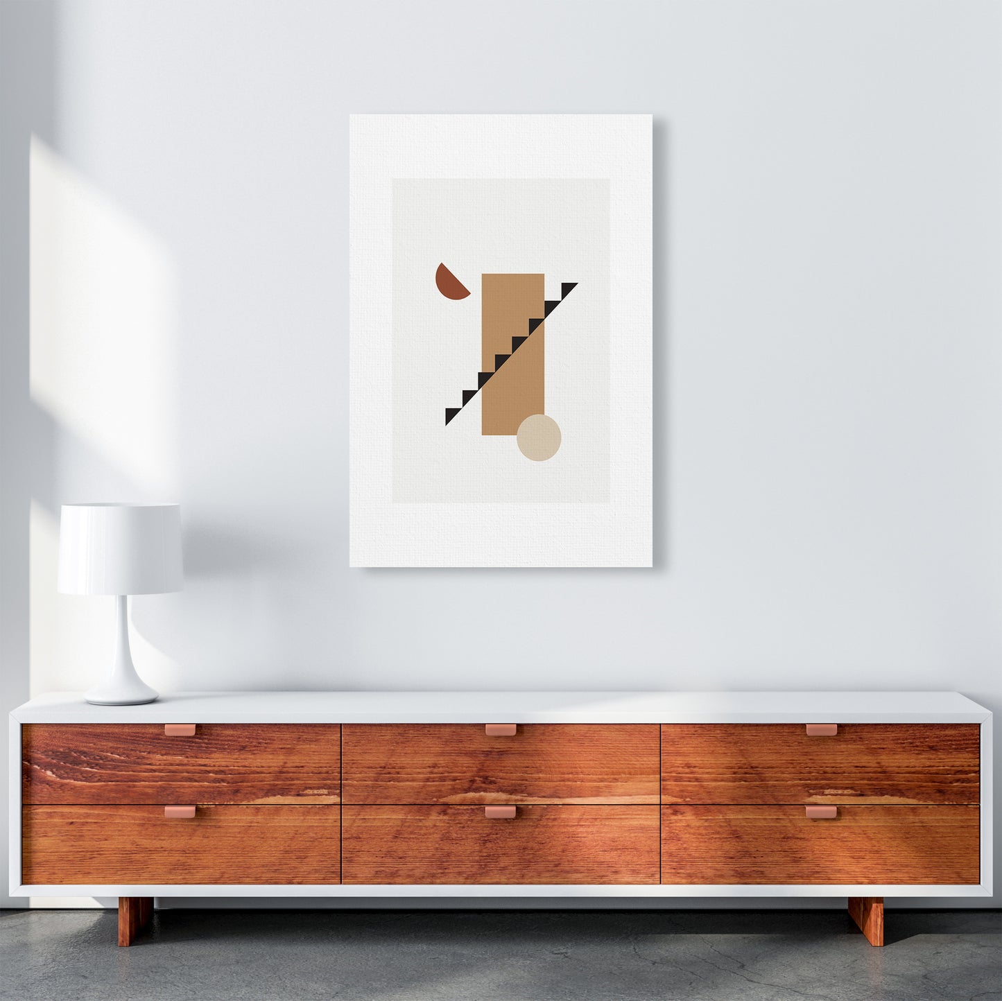 Mica Sand Stairs N22 Art Print by Pixy Paper A1 Canvas