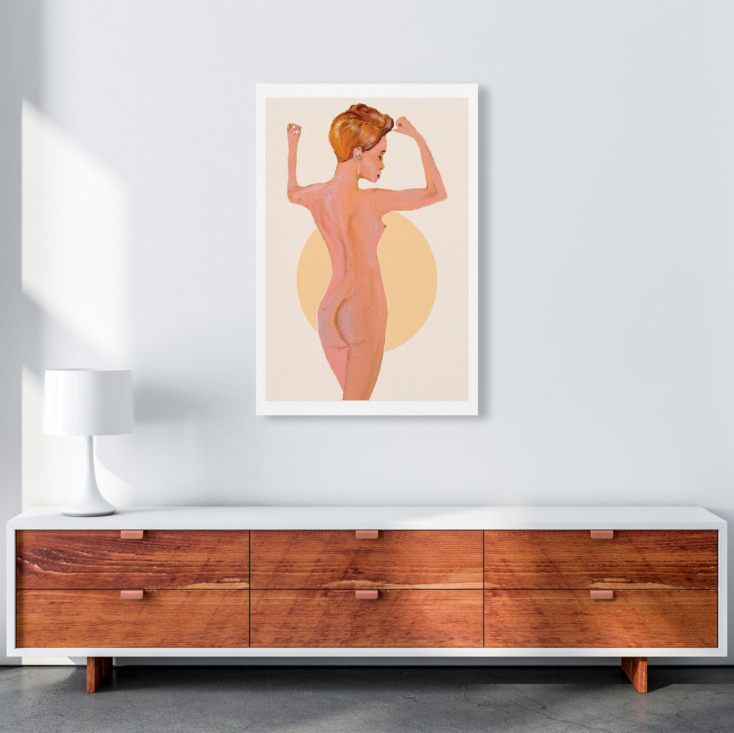 Nude Woman Art Print by Pixy Paper A1 Canvas