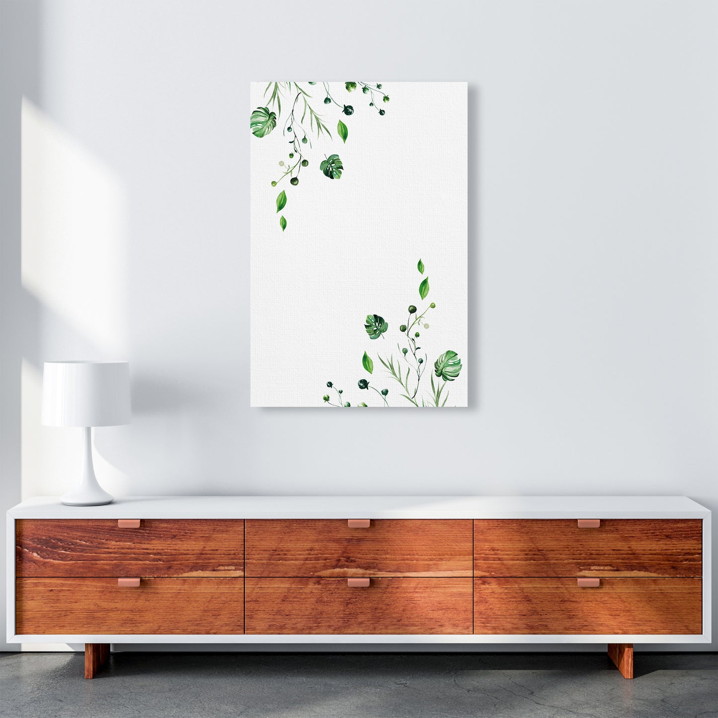 Top And Bottom Plants Exotic Art Print by Pixy Paper A1 Canvas