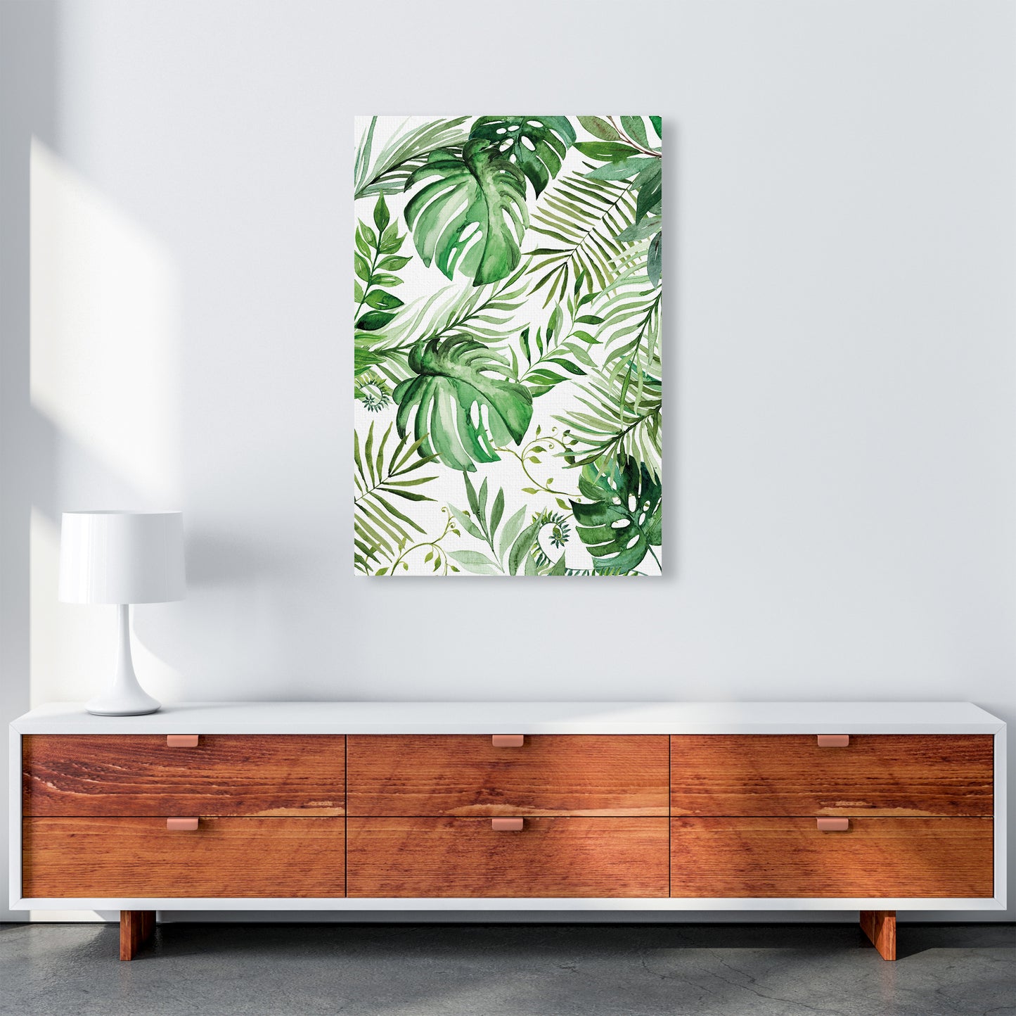 Full Page Leaves Exotic Art Print by Pixy Paper A1 Canvas