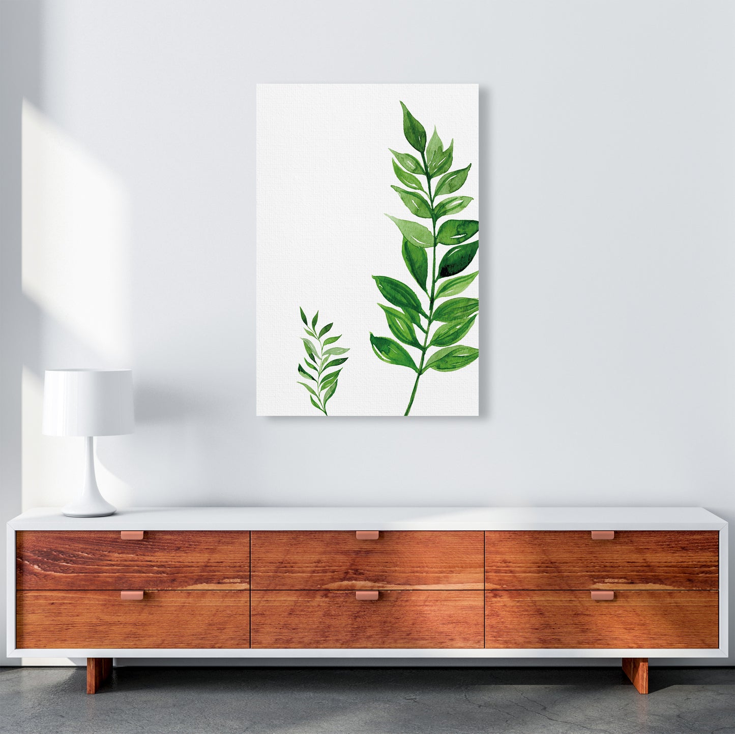 Side Leaf Exotic Art Print by Pixy Paper A1 Canvas