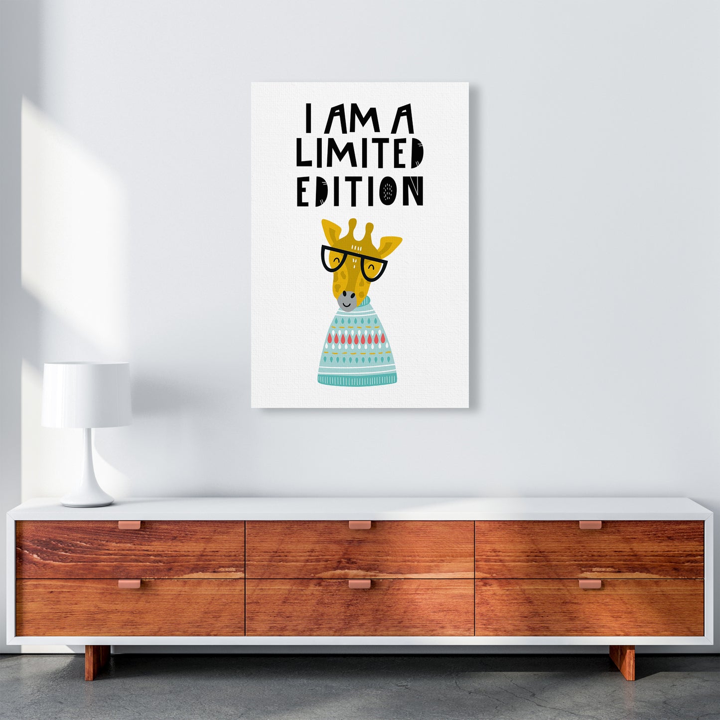 I Am Limited Edition Animal Pop Art Print by Pixy Paper A1 Canvas