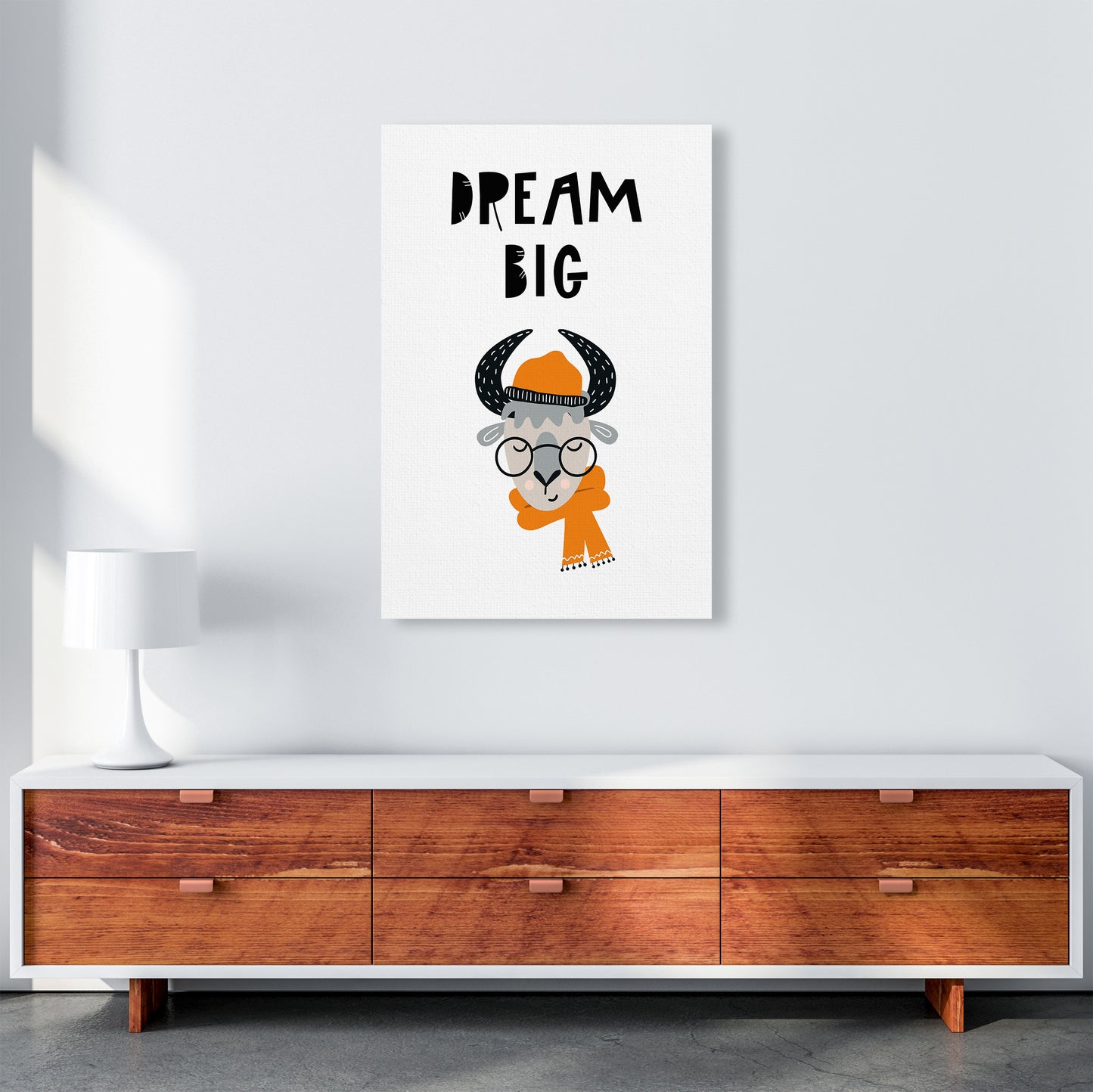 Dream Big Animal Pop Art Print by Pixy Paper A1 Canvas