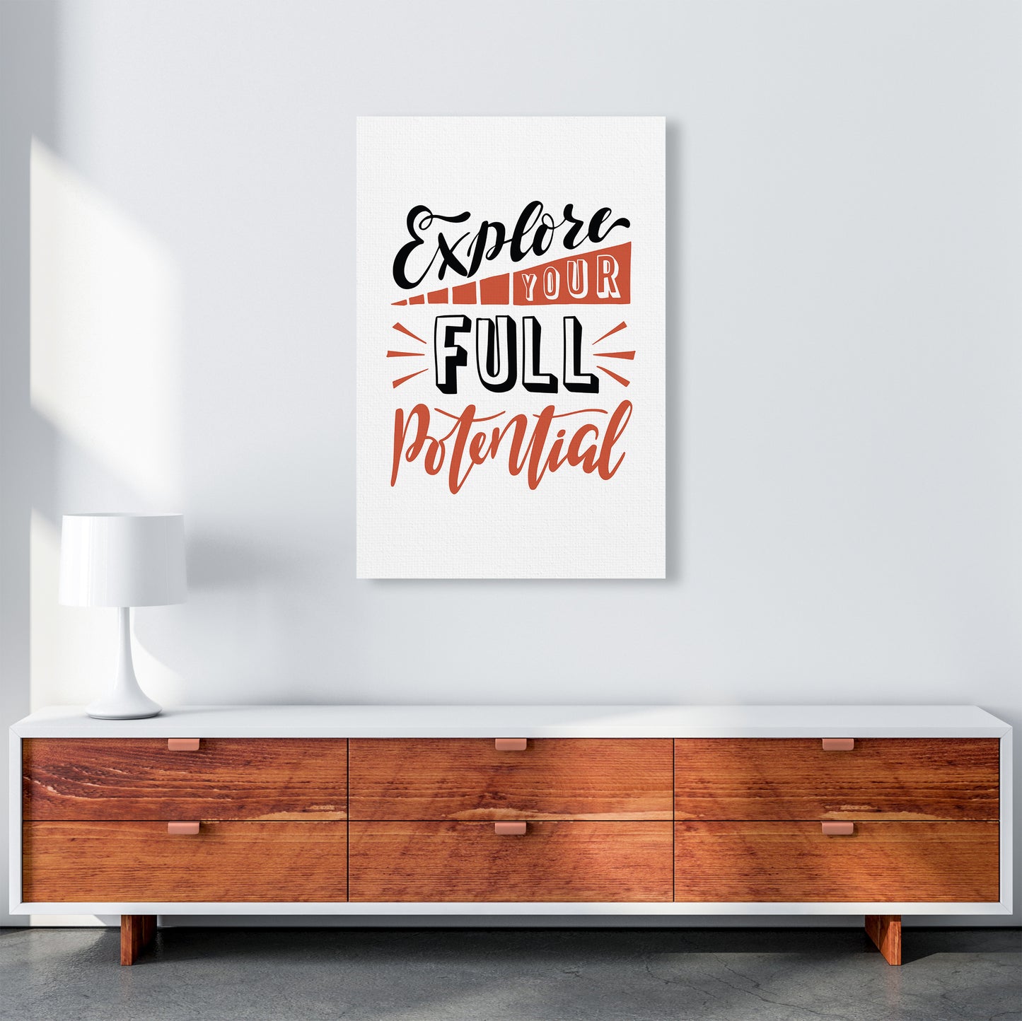 Explore Your Full Potential Art Print by Pixy Paper A1 Canvas
