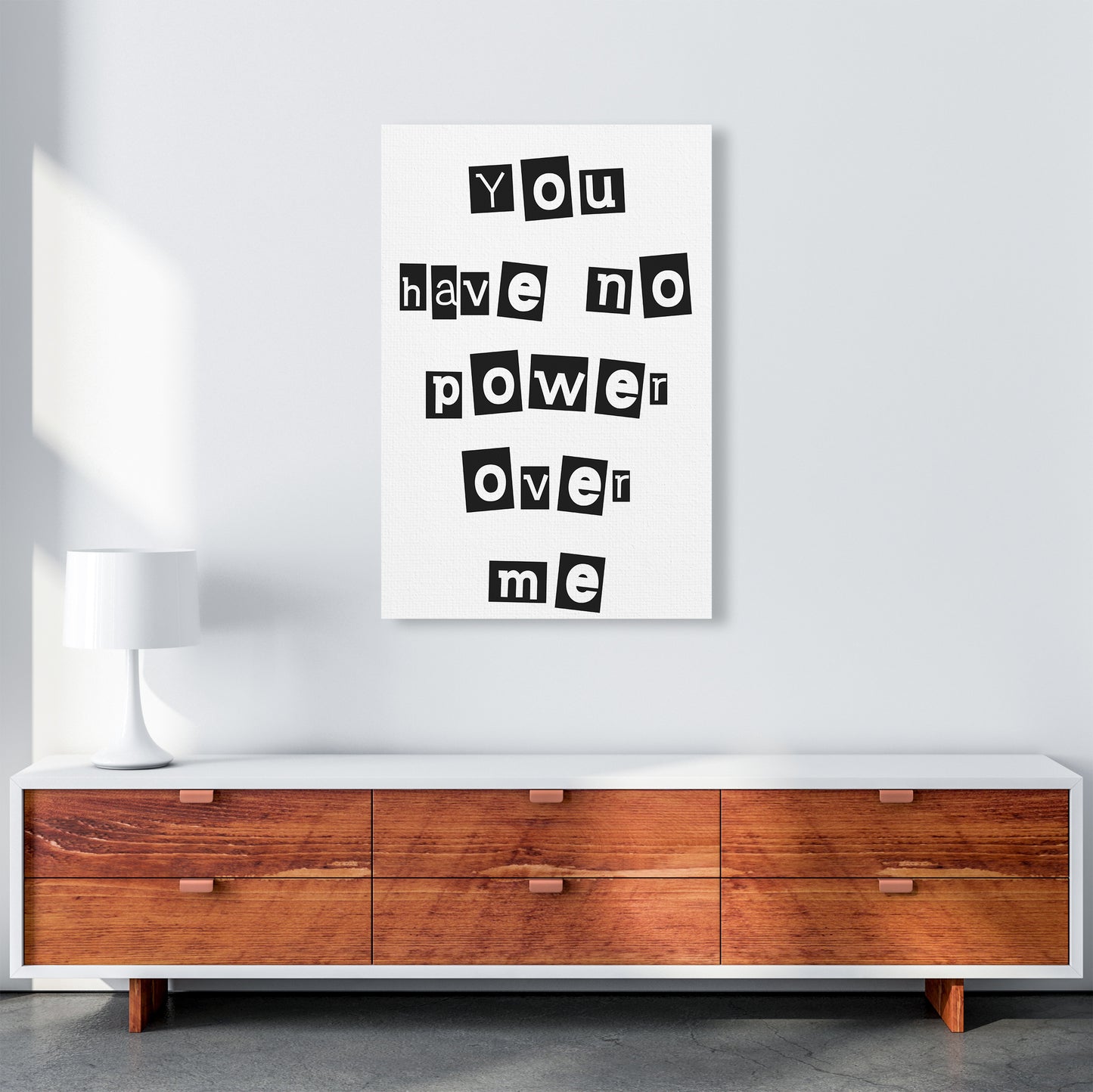 You Have No Power Over Me Art Print by Pixy Paper A1 Canvas