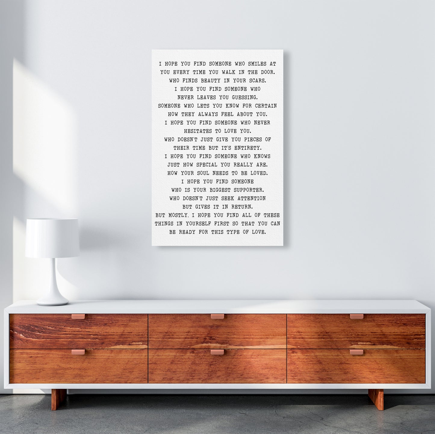I Hope You Fine Someone Art Print by Pixy Paper A1 Canvas