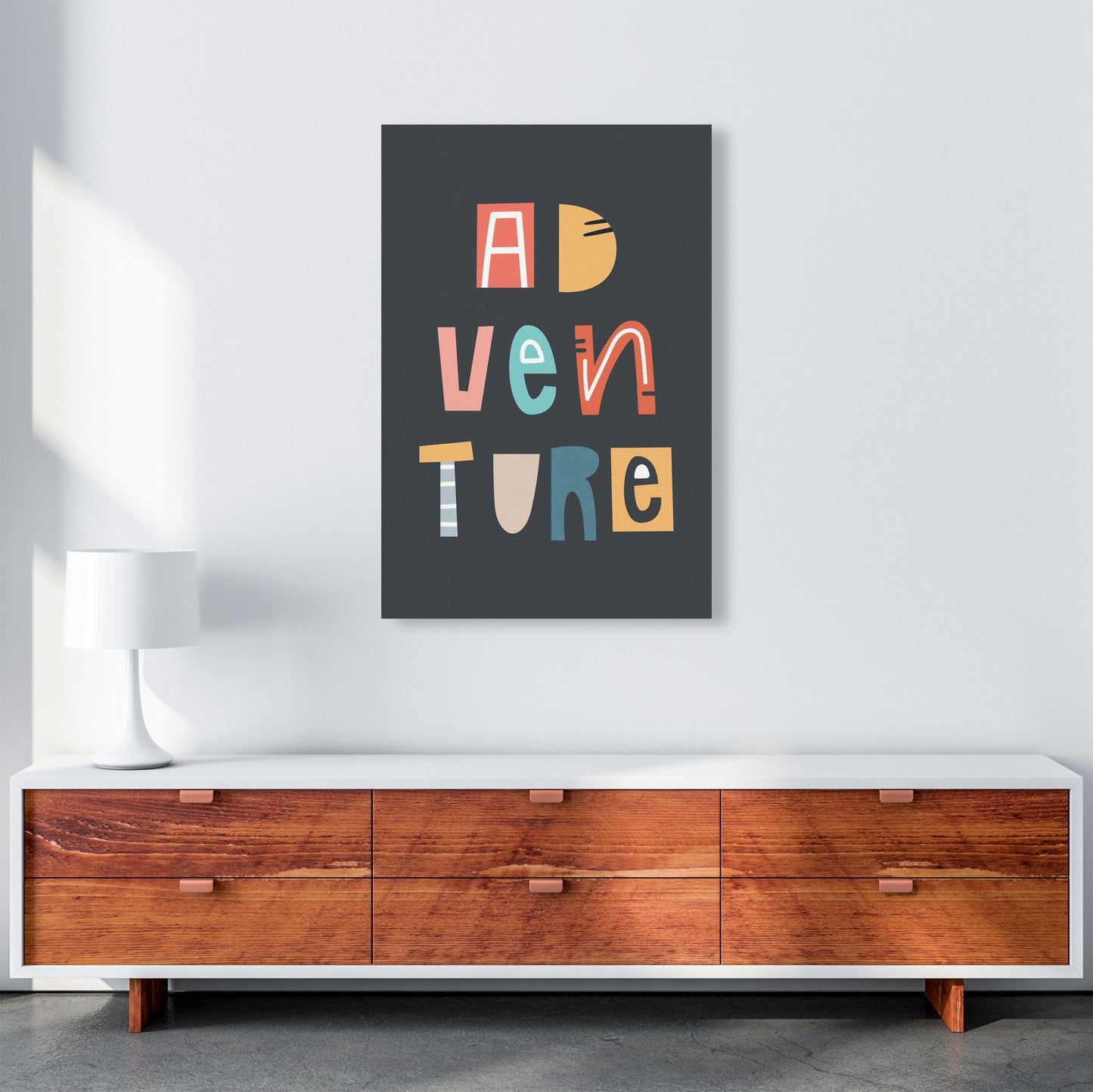 Adventure Neutral kids Art Print by Pixy Paper A1 Canvas