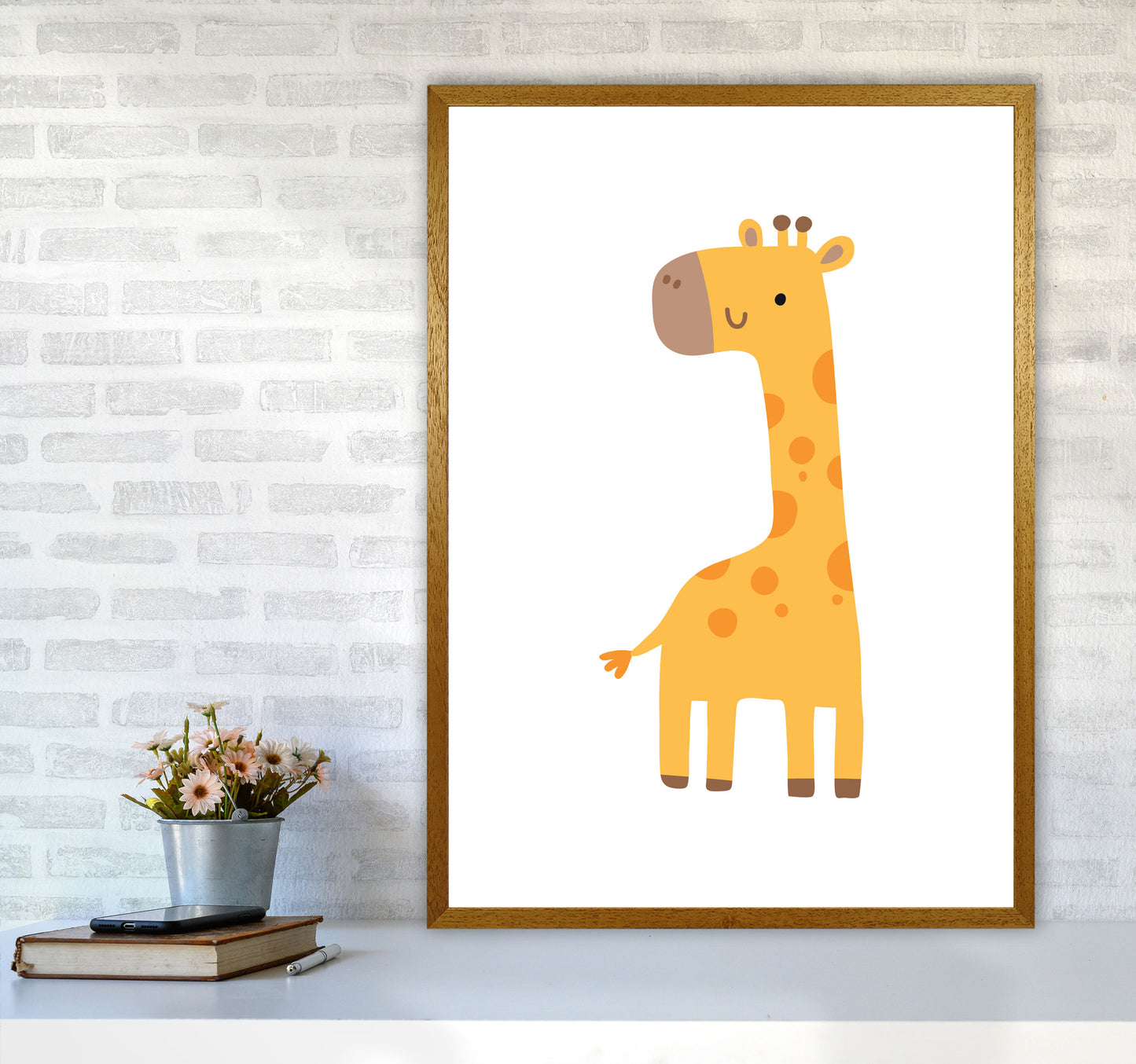 Children's Animals, Giraffe Modern Print A1 Print Only
