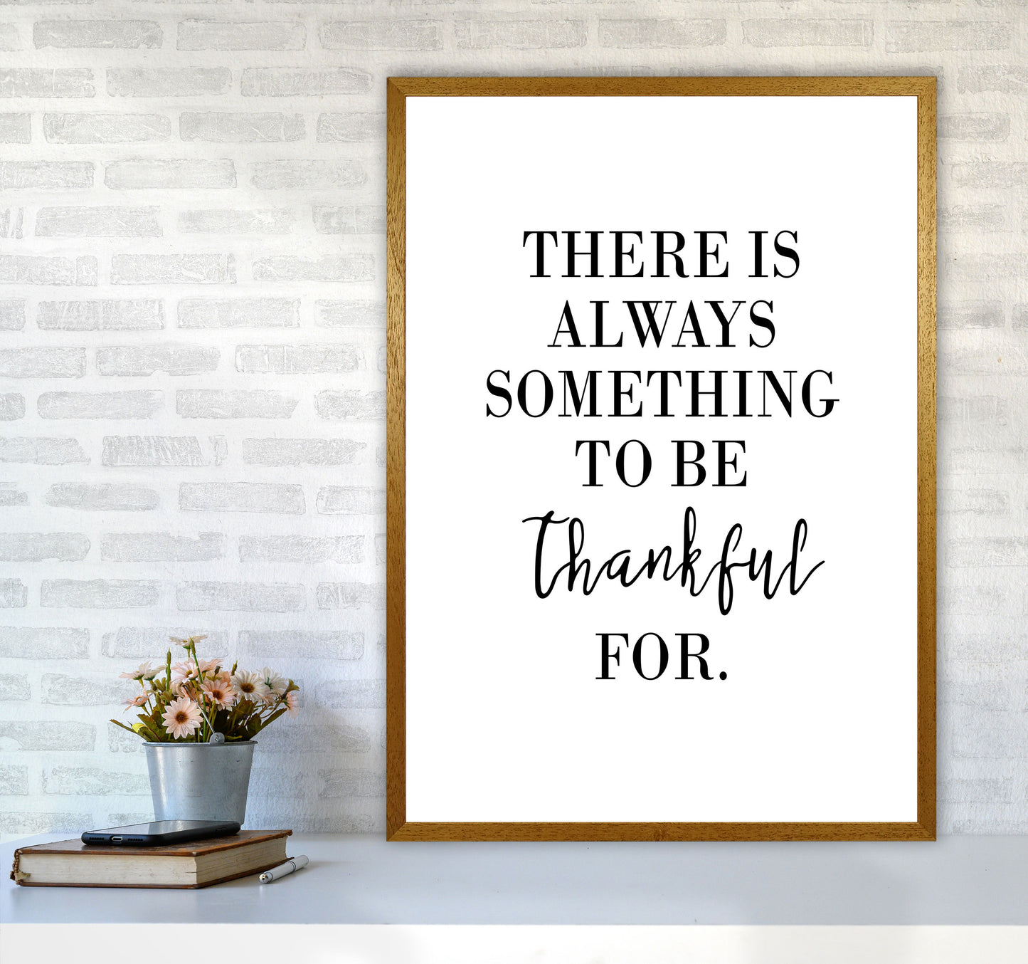 Something To Be Thankful For Modern Print A1 Print Only