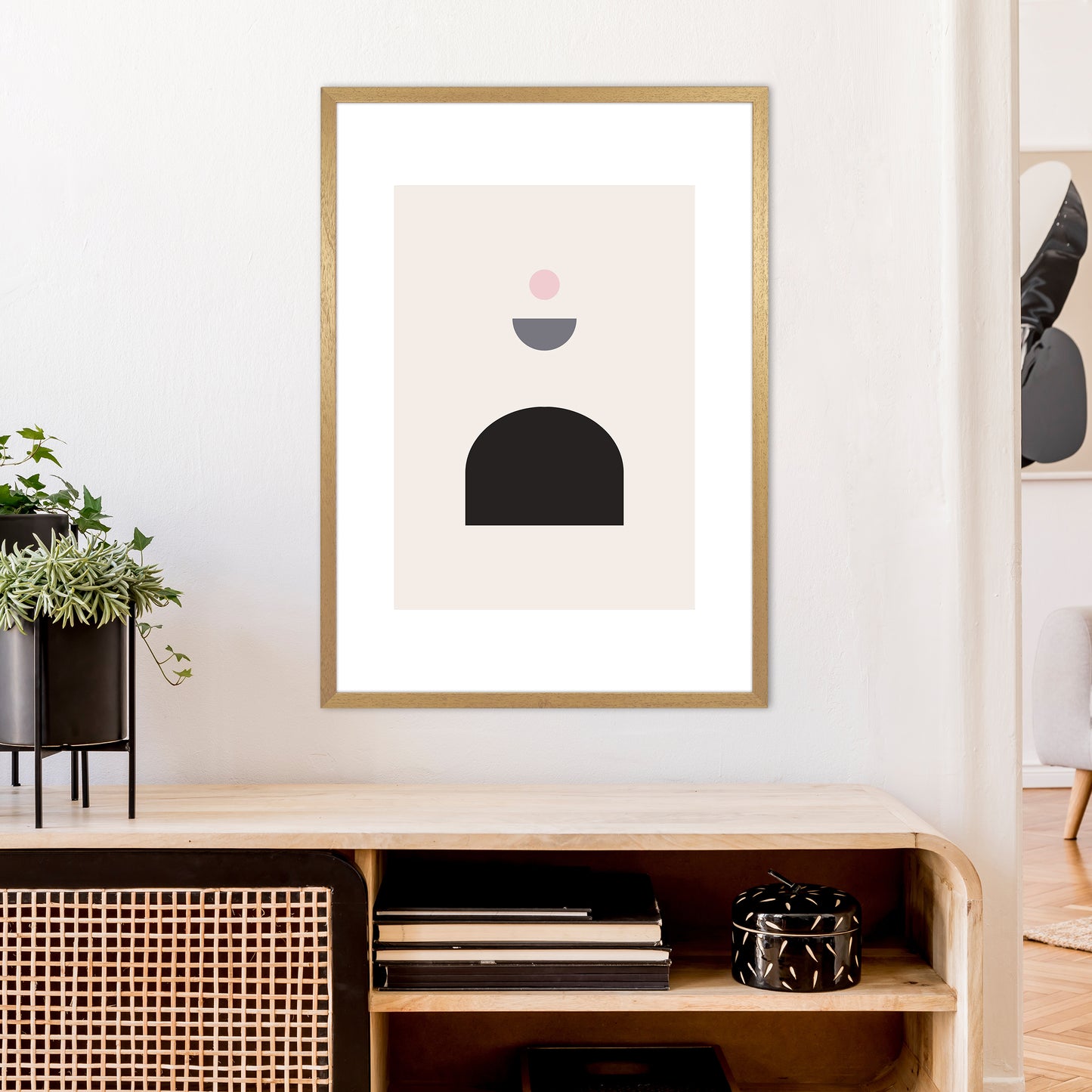 Mila Pink Abstract N13 Art Print by Pixy Paper A1 Print Only