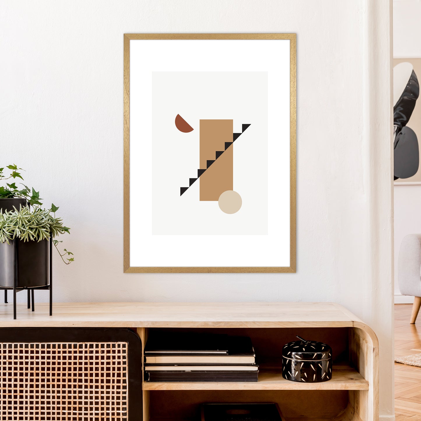 Mica Sand Stairs N22 Art Print by Pixy Paper A1 Print Only
