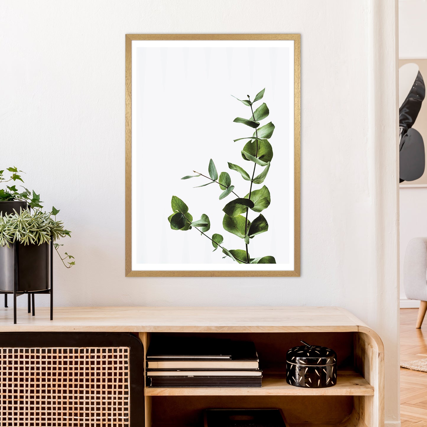 Elegant Green Plant Art Print by Pixy Paper A1 Print Only