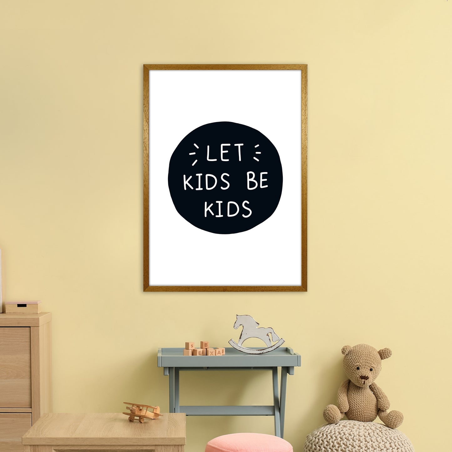 Let Kids Be Kids Super Scandi Art Print by Pixy Paper A1 Print Only