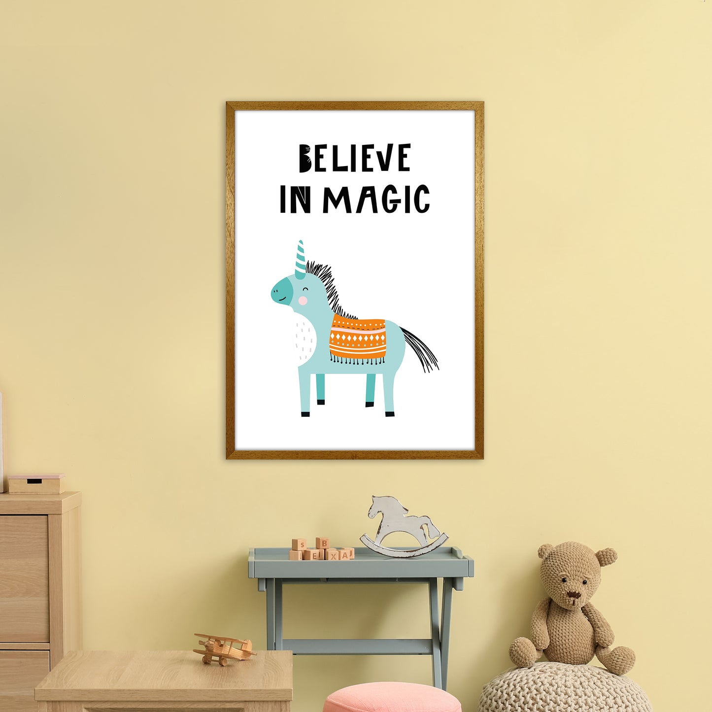 Believe In Magic Animal Pop Art Print by Pixy Paper A1 Print Only