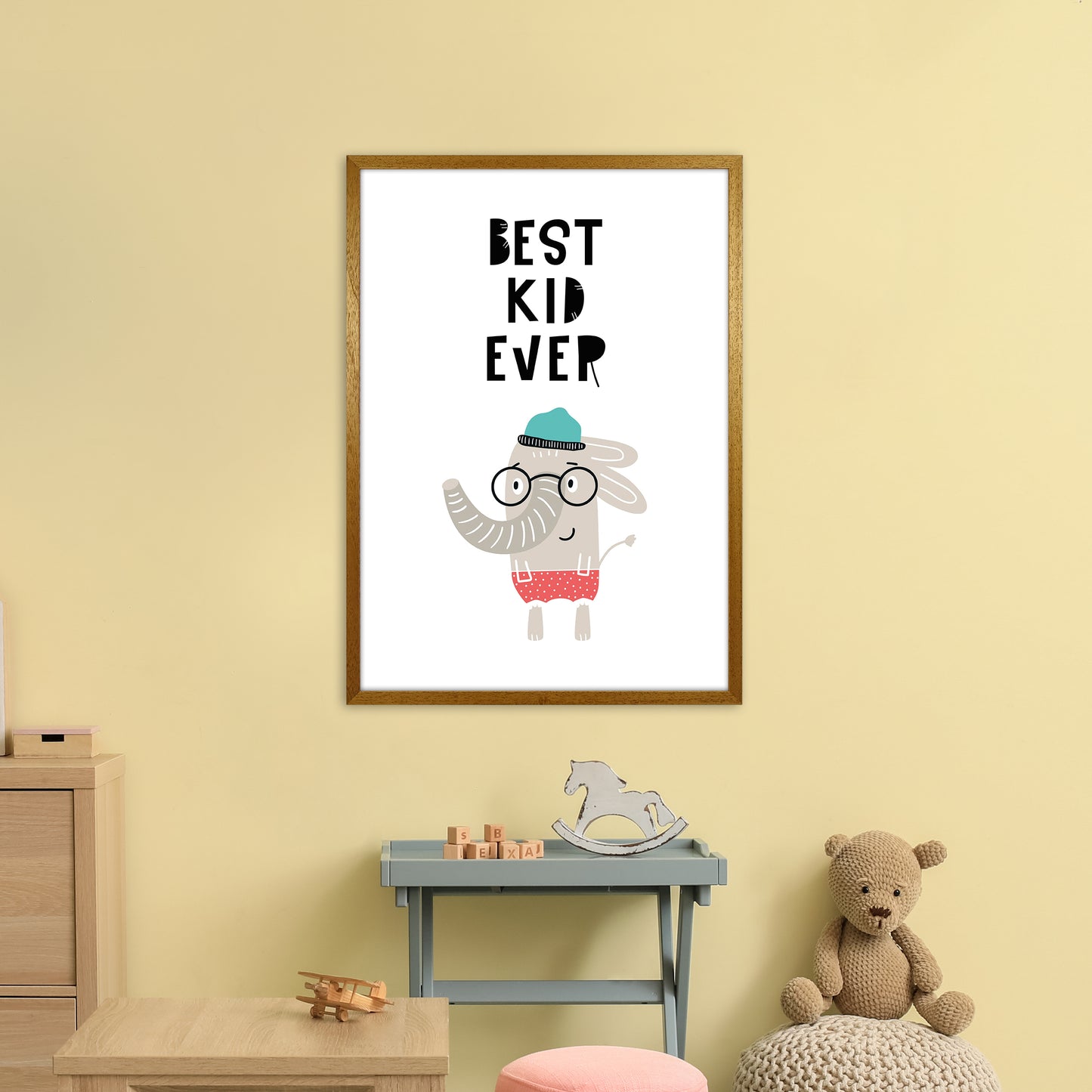 Best Kid Ever Animal Pop Art Print by Pixy Paper A1 Print Only