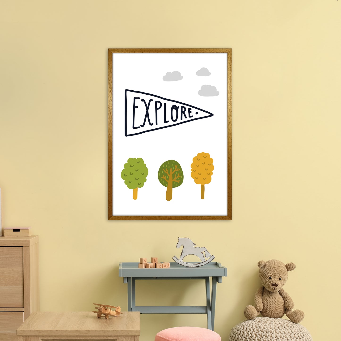 Little Explorer Sign Art Print by Pixy Paper A1 Print Only