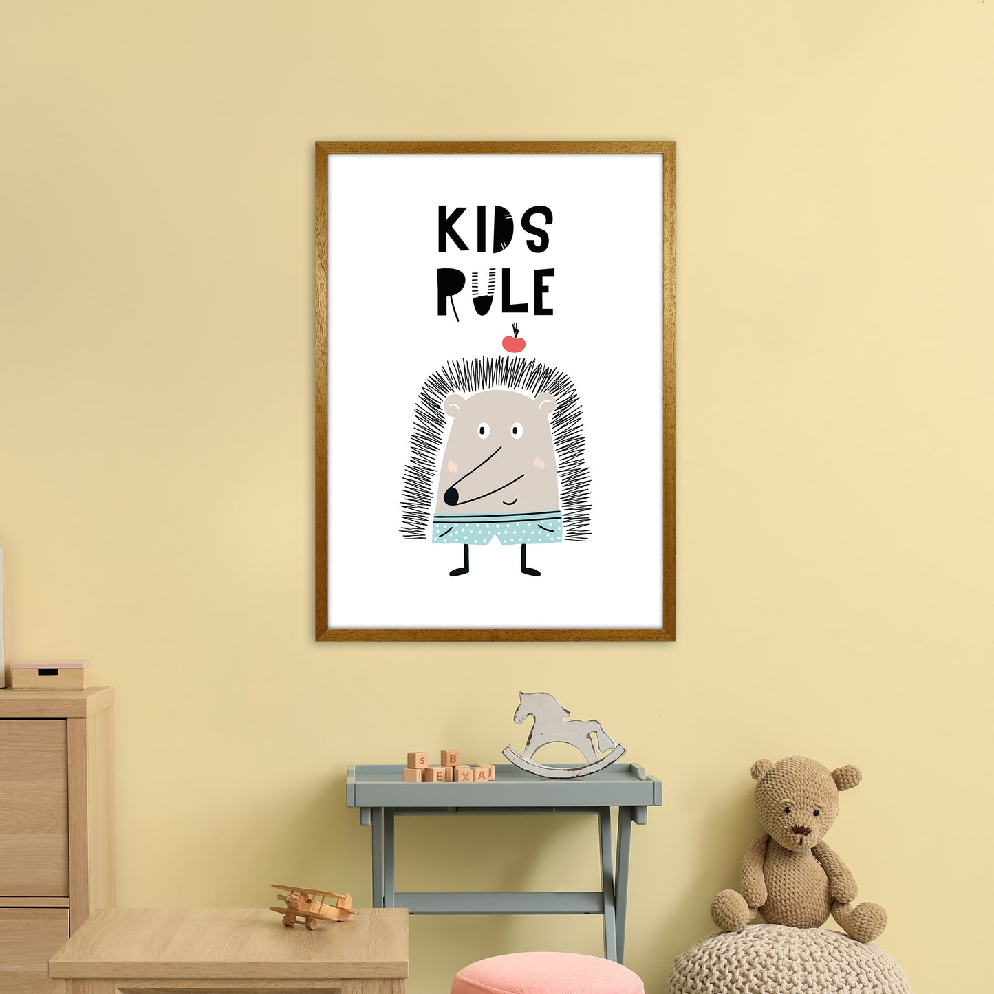 Kids Rule Animal Pop Art Print by Pixy Paper A1 Print Only