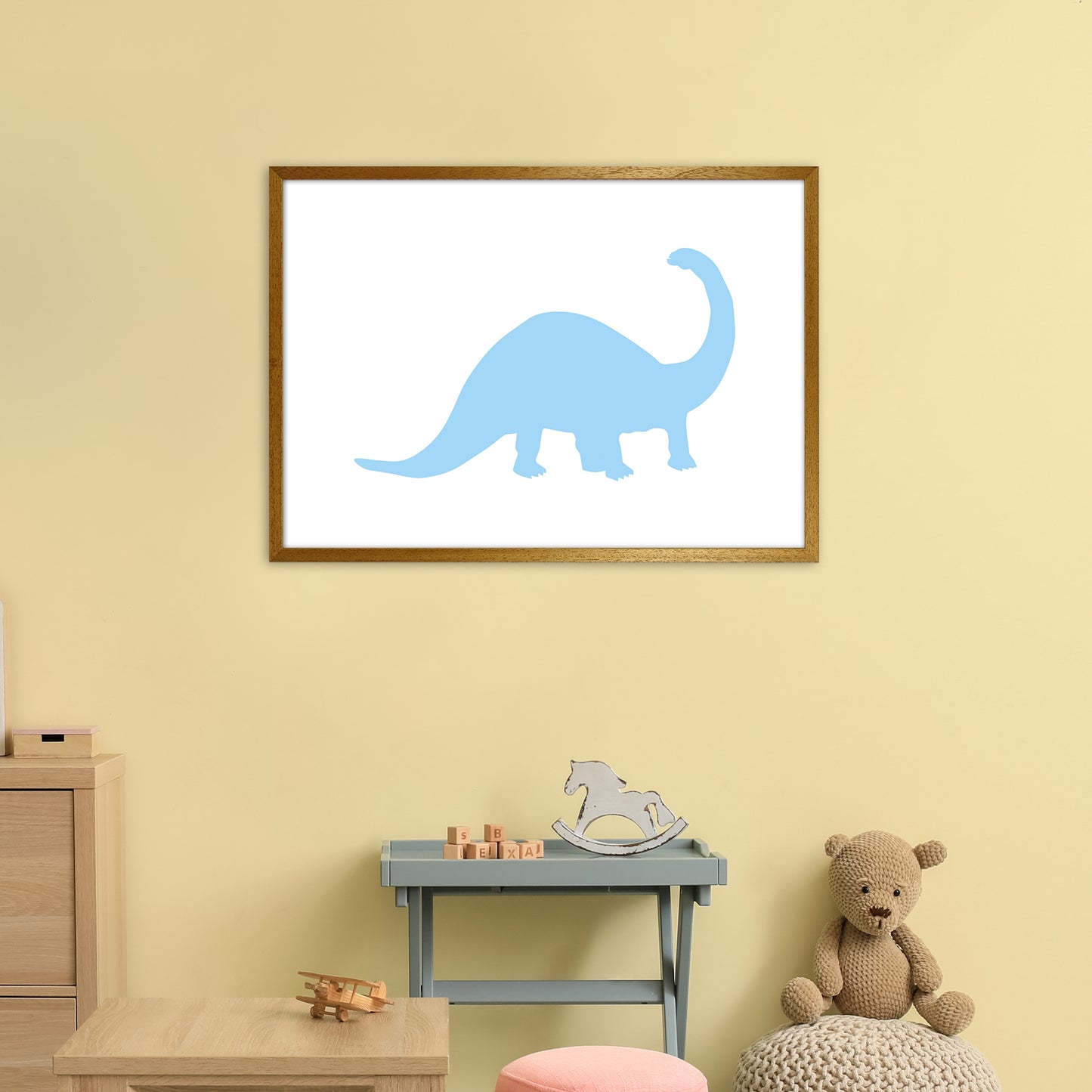 Sauro Light Blue Art Print by Pixy Paper A1 Print Only