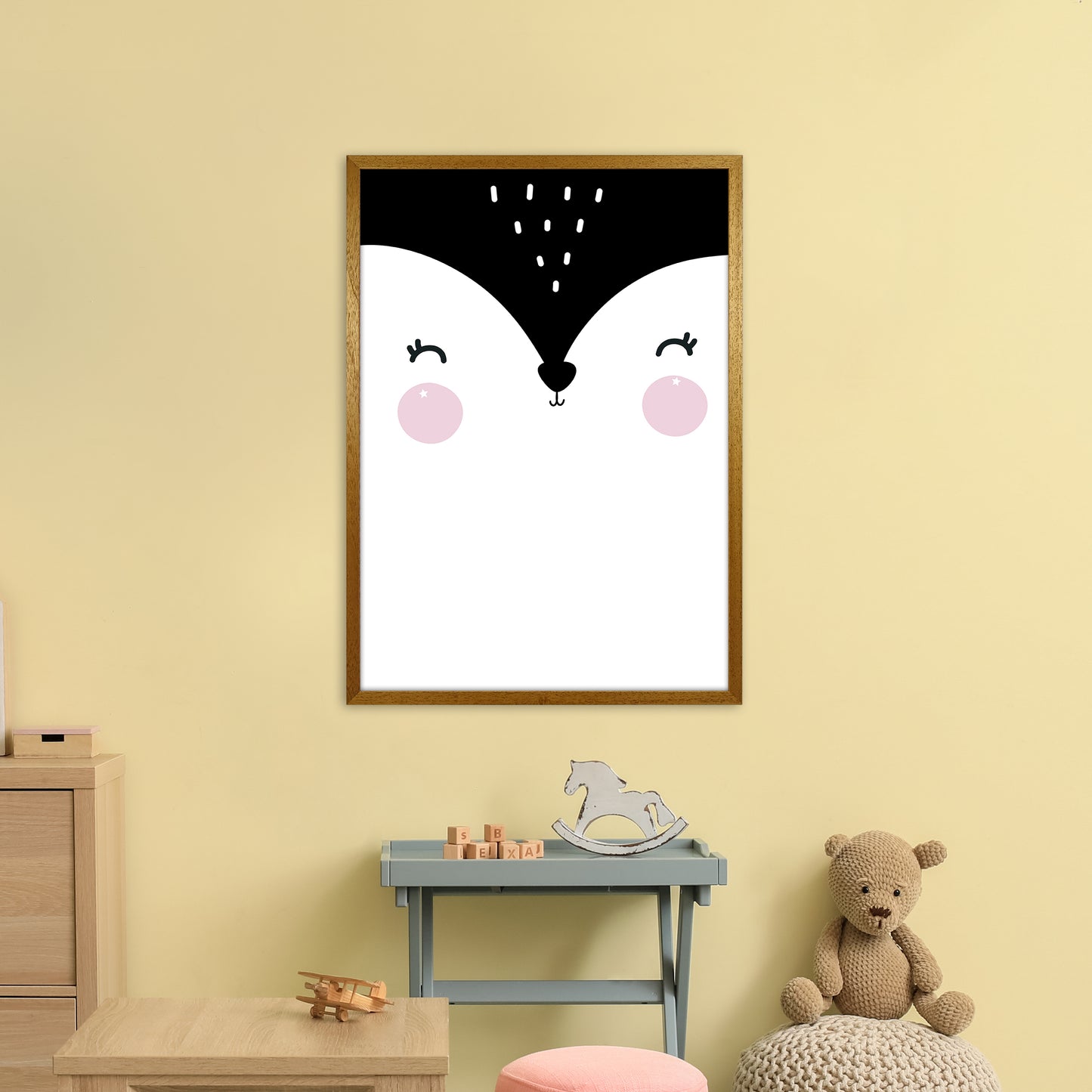 Penguin Face Art Print by Pixy Paper A1 Print Only