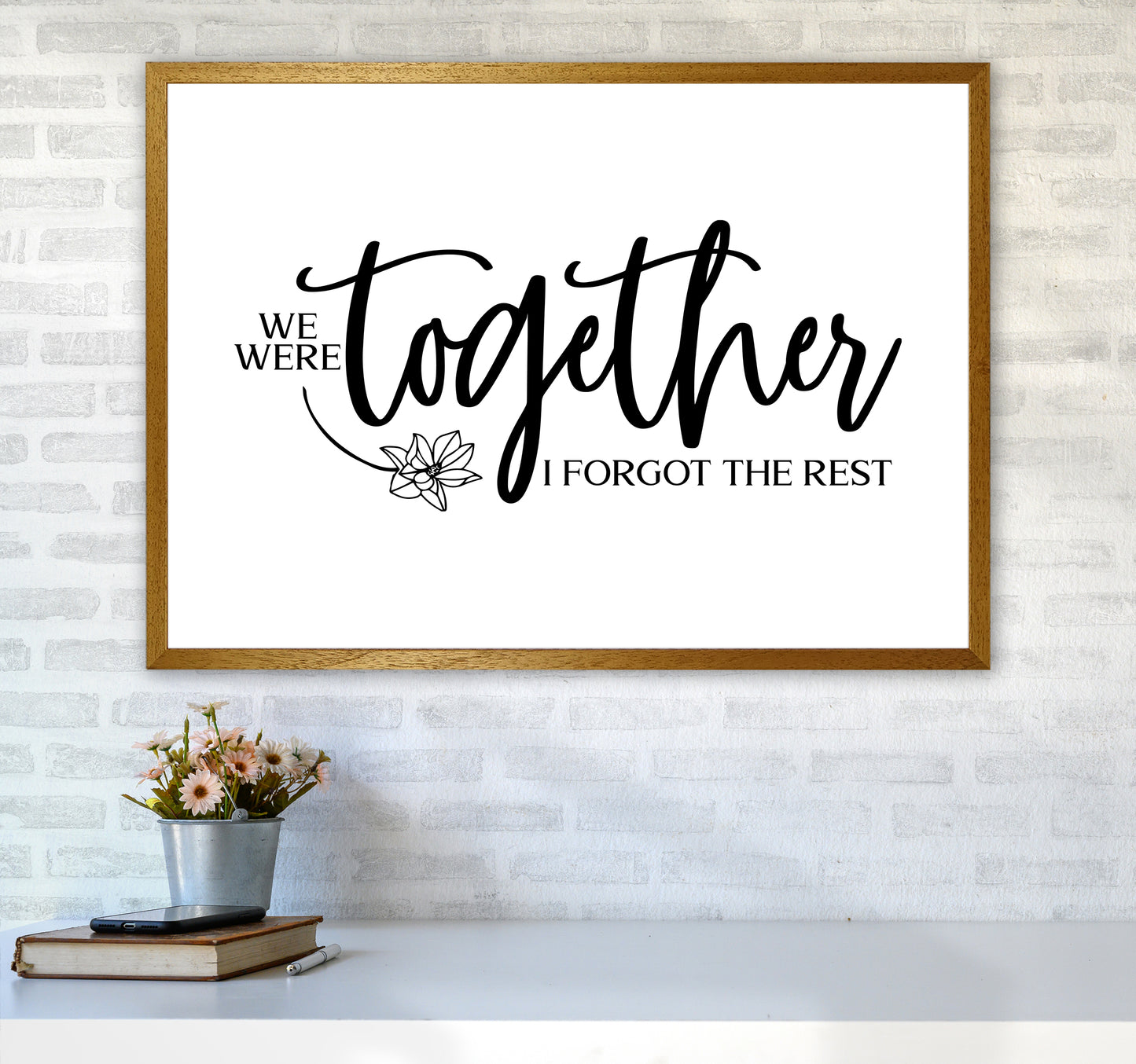 We Were Together Landscape Art Print by Pixy Paper A1 Print Only