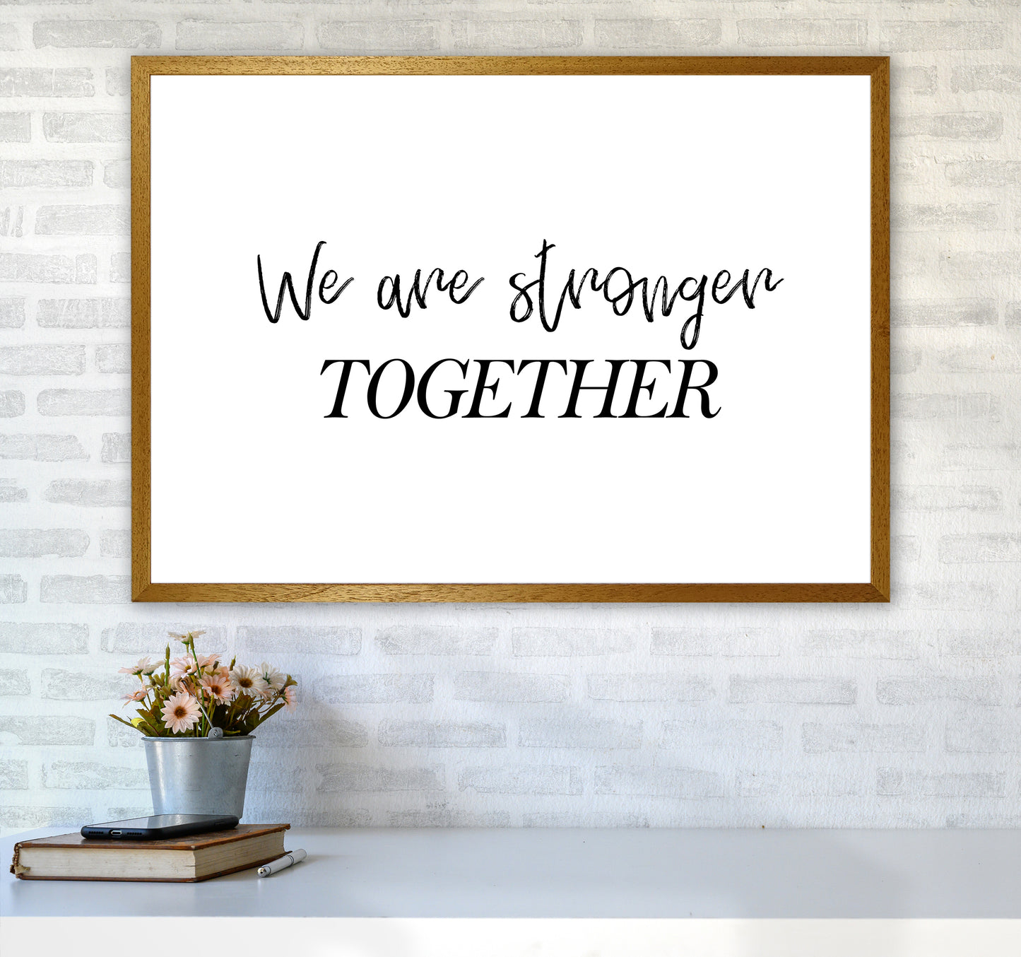 We Are Stronger Together Art Print by Pixy Paper A1 Print Only