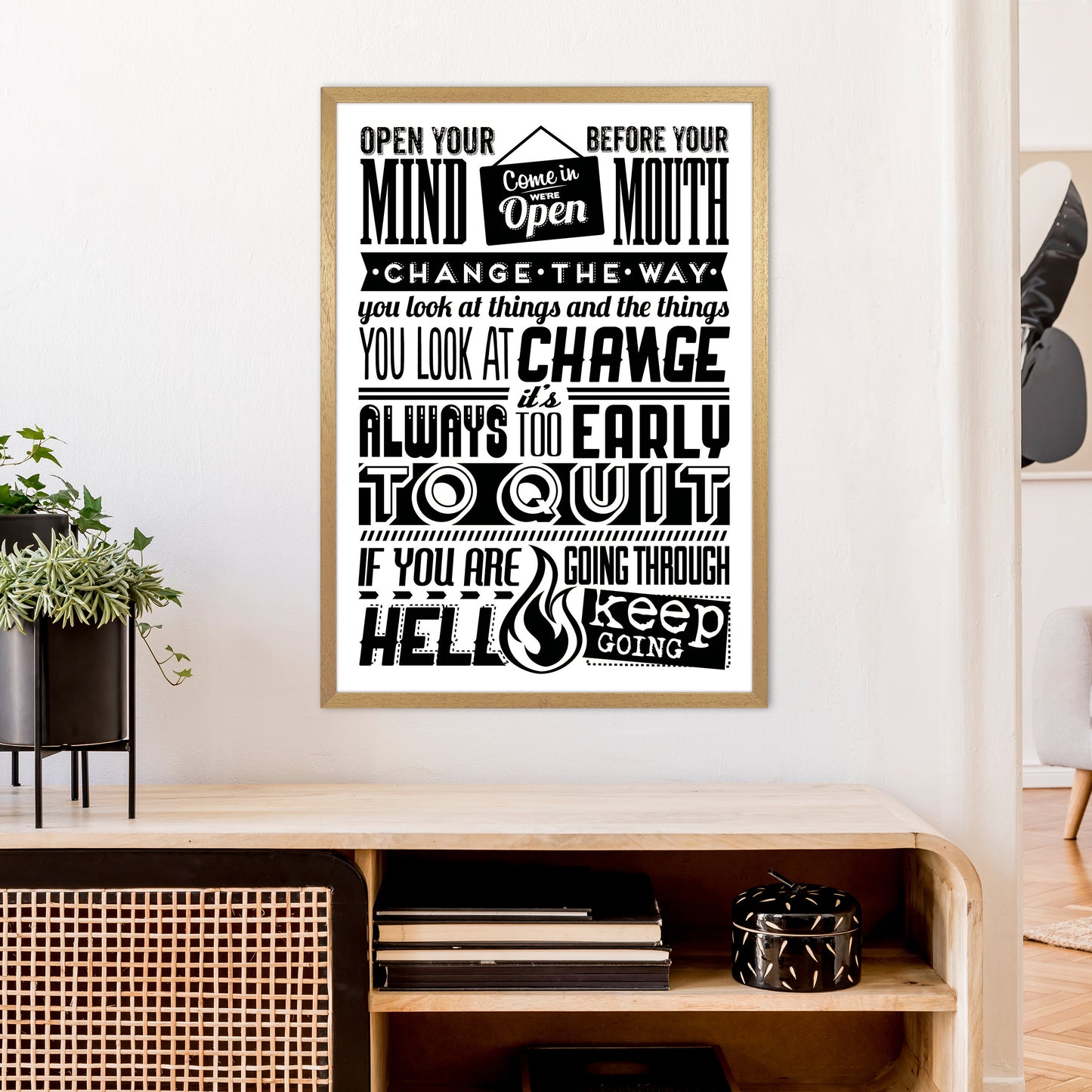 Open Your Mind Vintage Art Print by Pixy Paper A1 Print Only