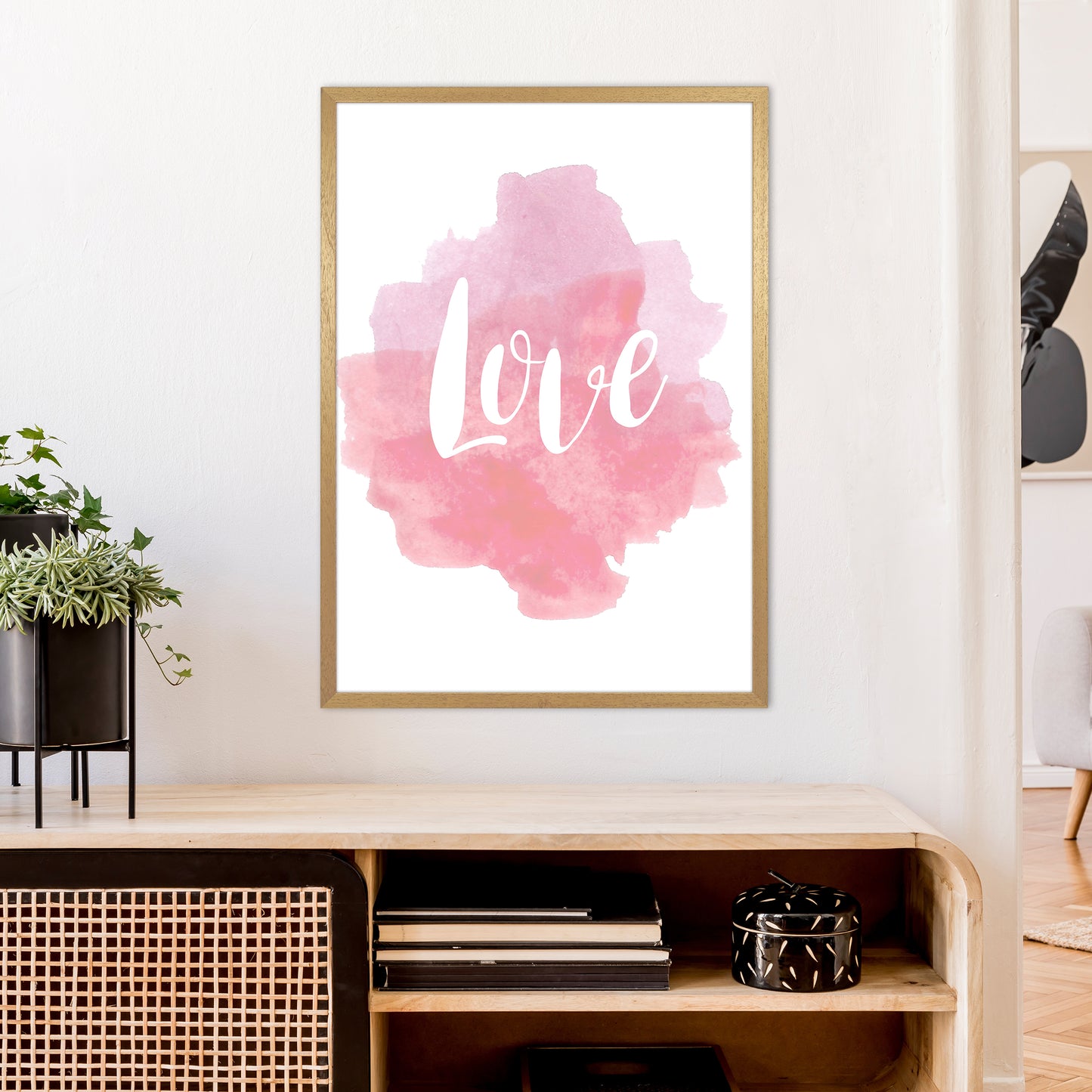 Love Watercolour Art Print by Pixy Paper A1 Print Only