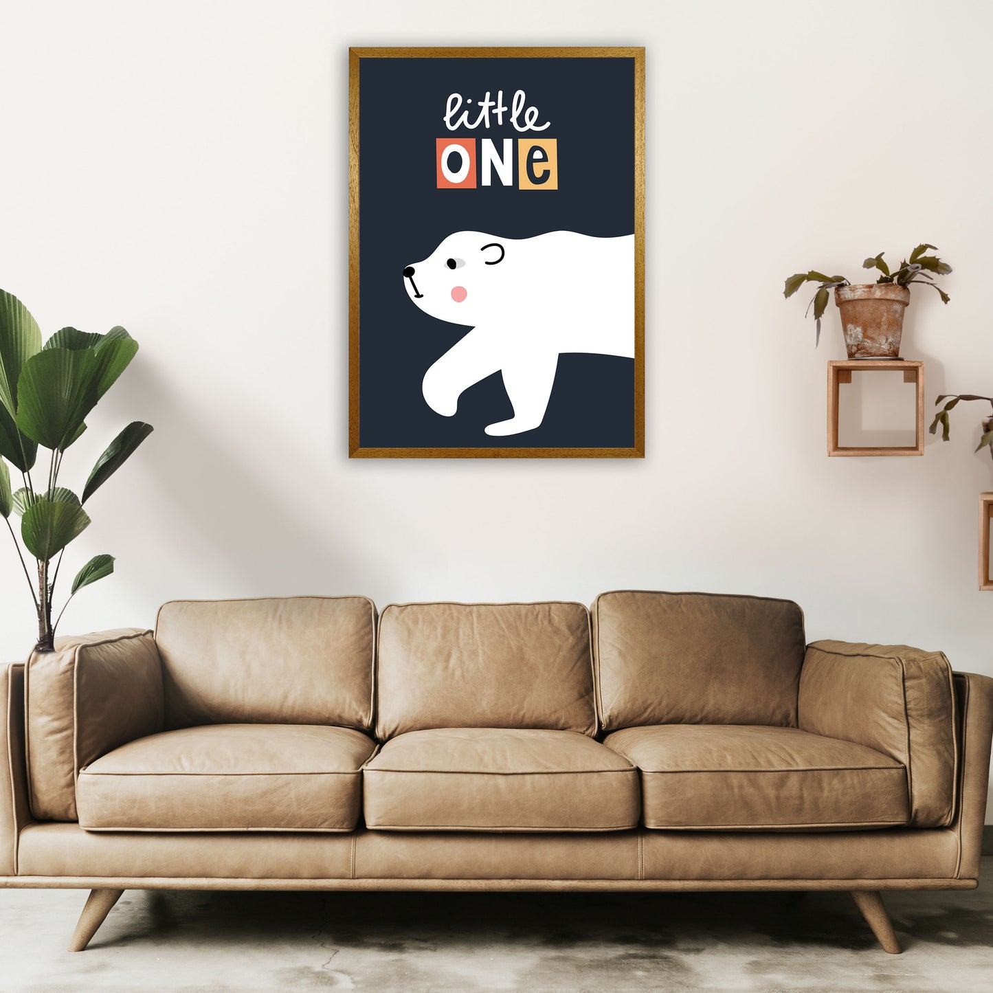 Little one polar bear Art Print by Pixy Paper A1 Print Only