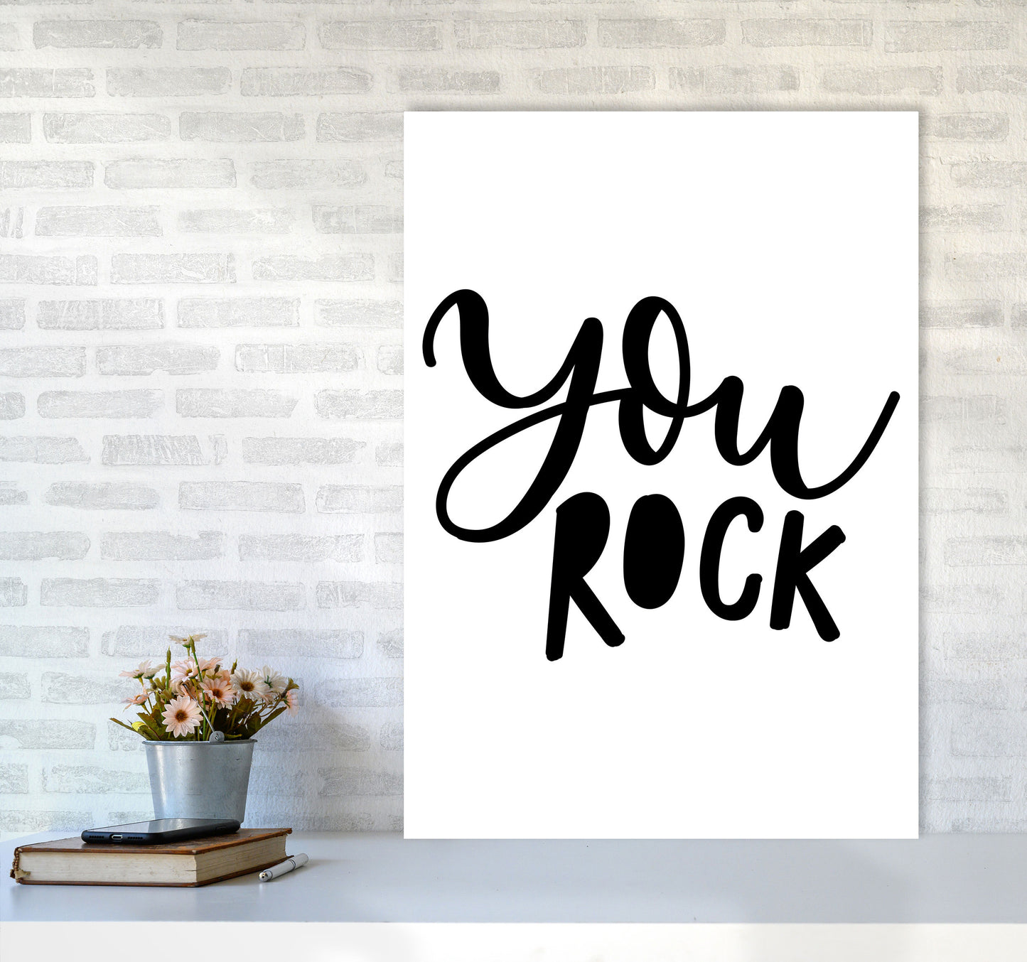 You Rock Modern Print A1 Black Frame