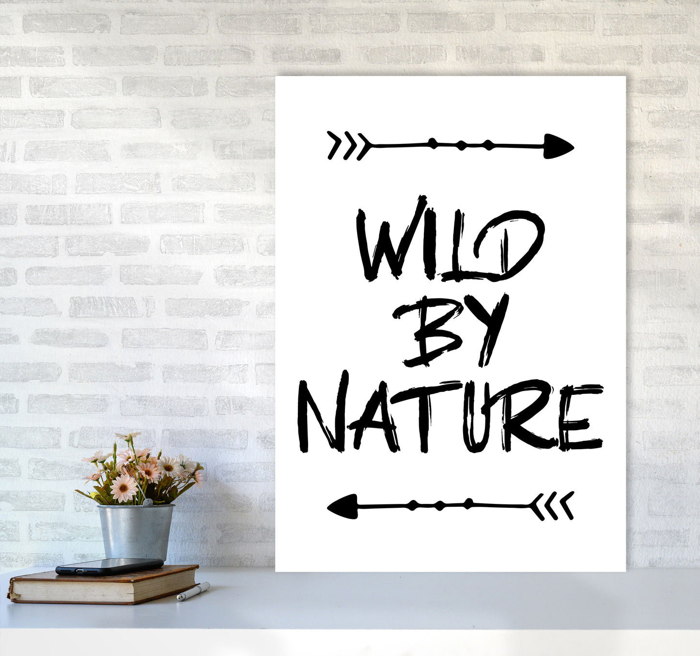 Wild By Nature Modern Print A1 Black Frame