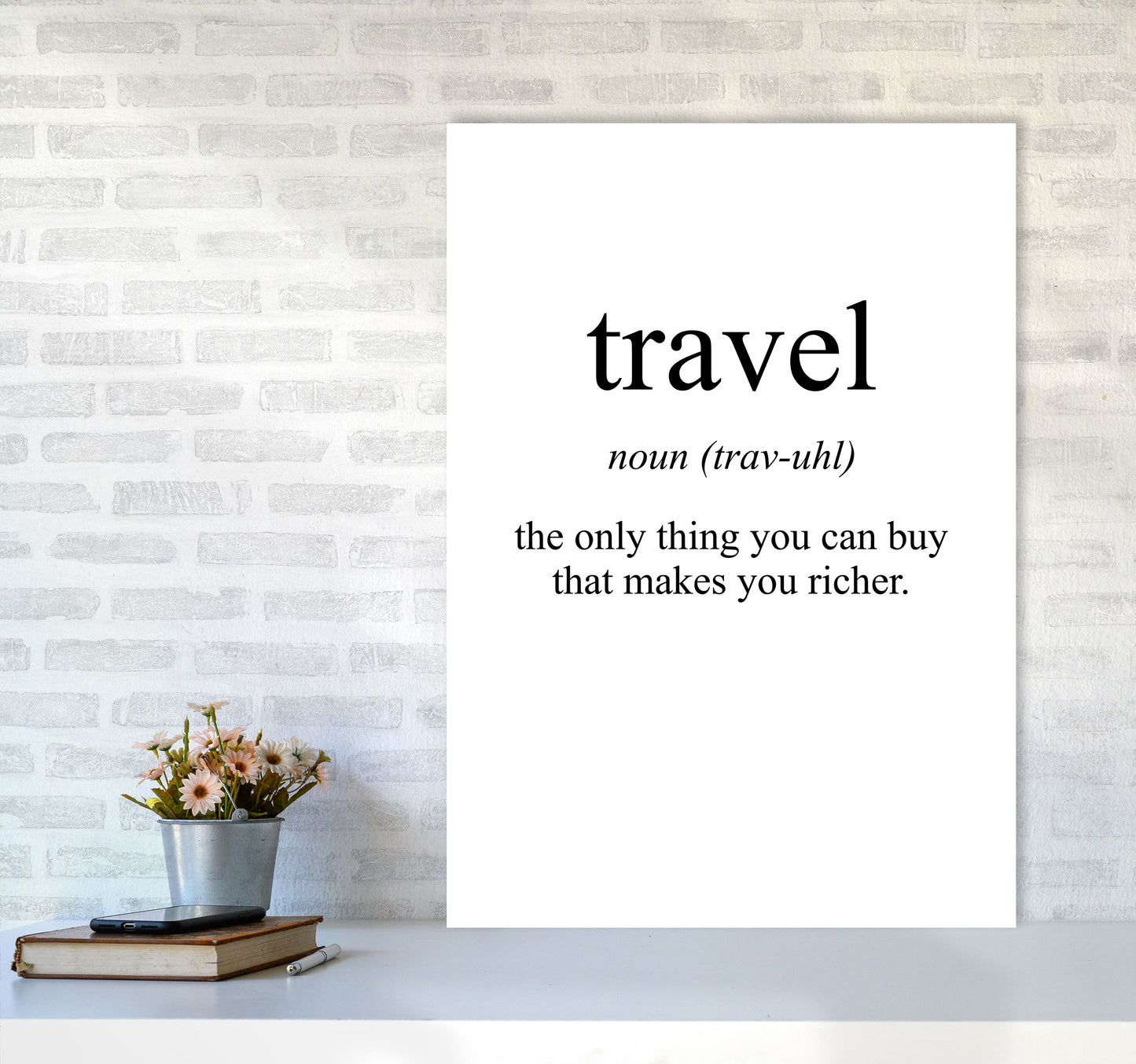 Travel Modern Print A1 Black Frame