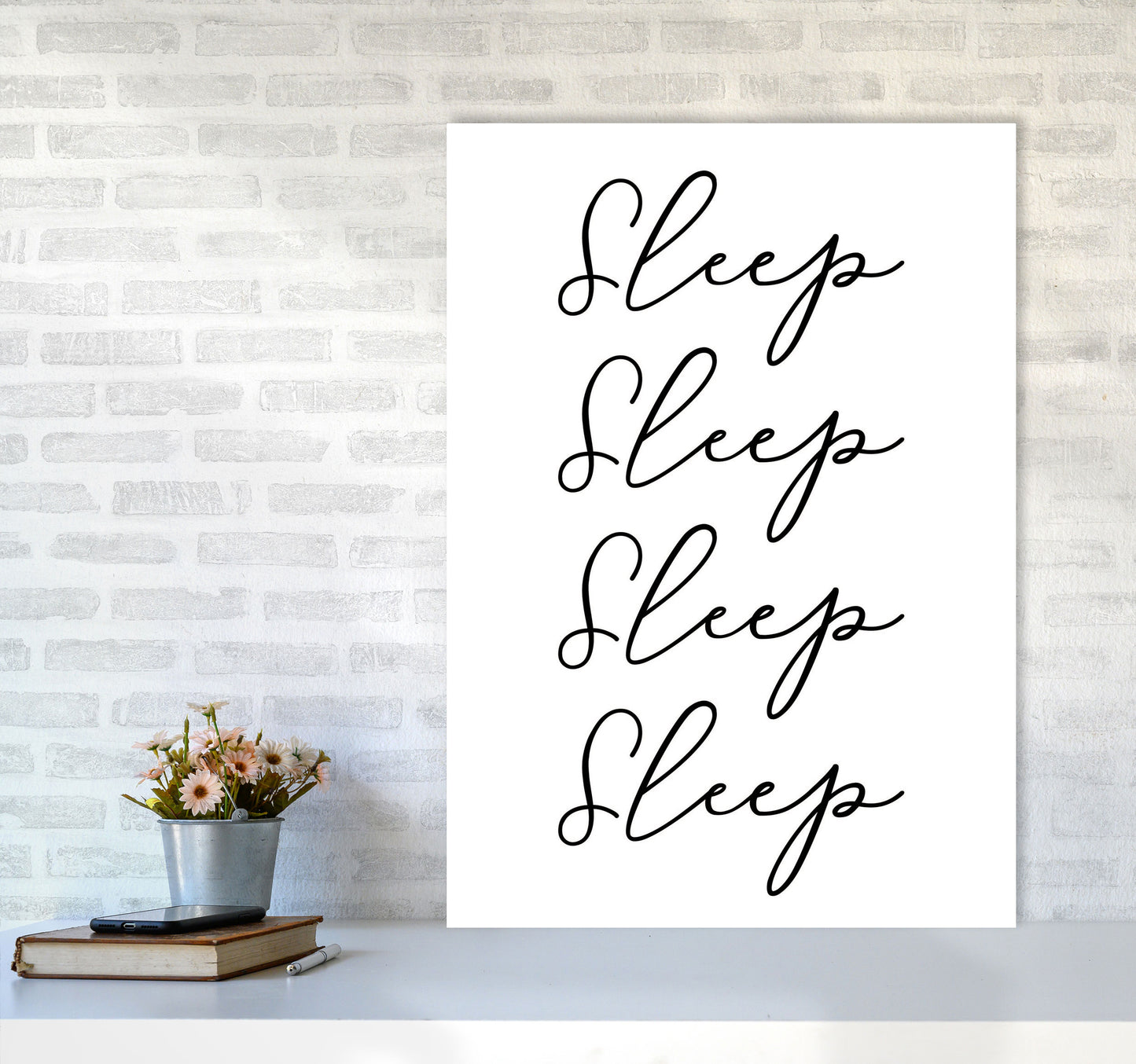 Sleep Modern Print A1 Black Frame