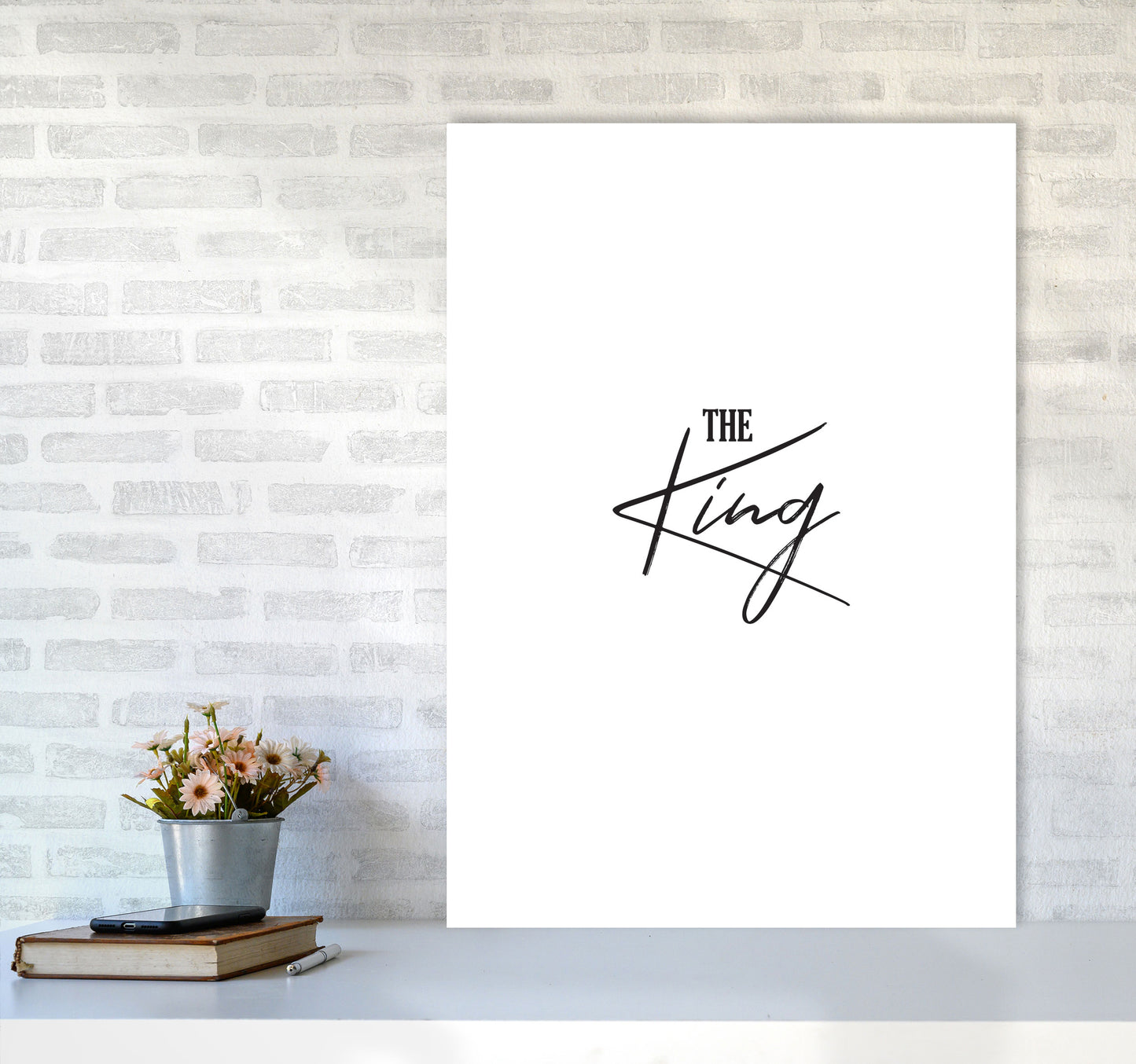 The King Modern Print A1 Black Frame
