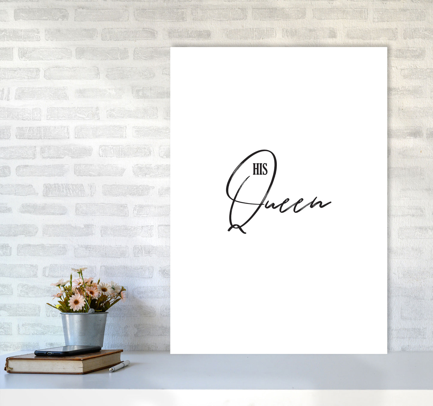 The Queen Modern Print A1 Black Frame