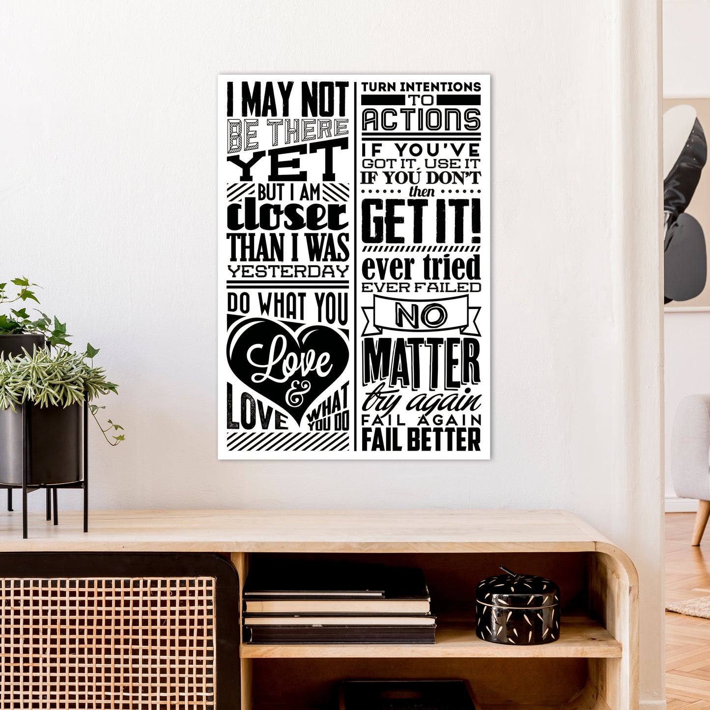 I May Not Be There Yet Vintage Art Print by Pixy Paper A1 Black Frame