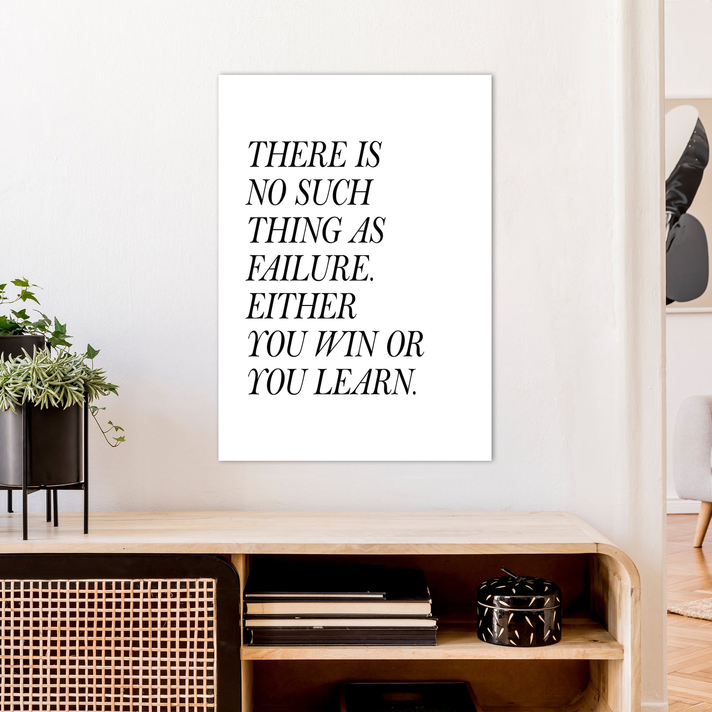 There Is No Such Thing Art Print by Pixy Paper A1 Black Frame