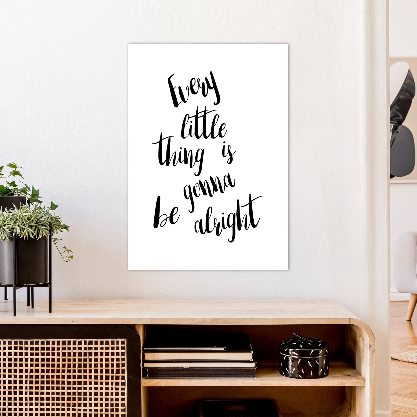 Every Little Thing Art Print by Pixy Paper A1 Black Frame