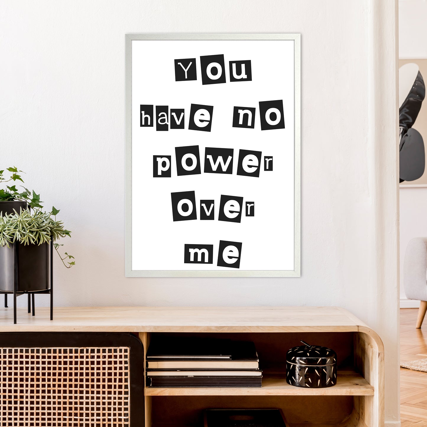 You Have No Power Over Me Art Print by Pixy Paper A1 Oak Frame