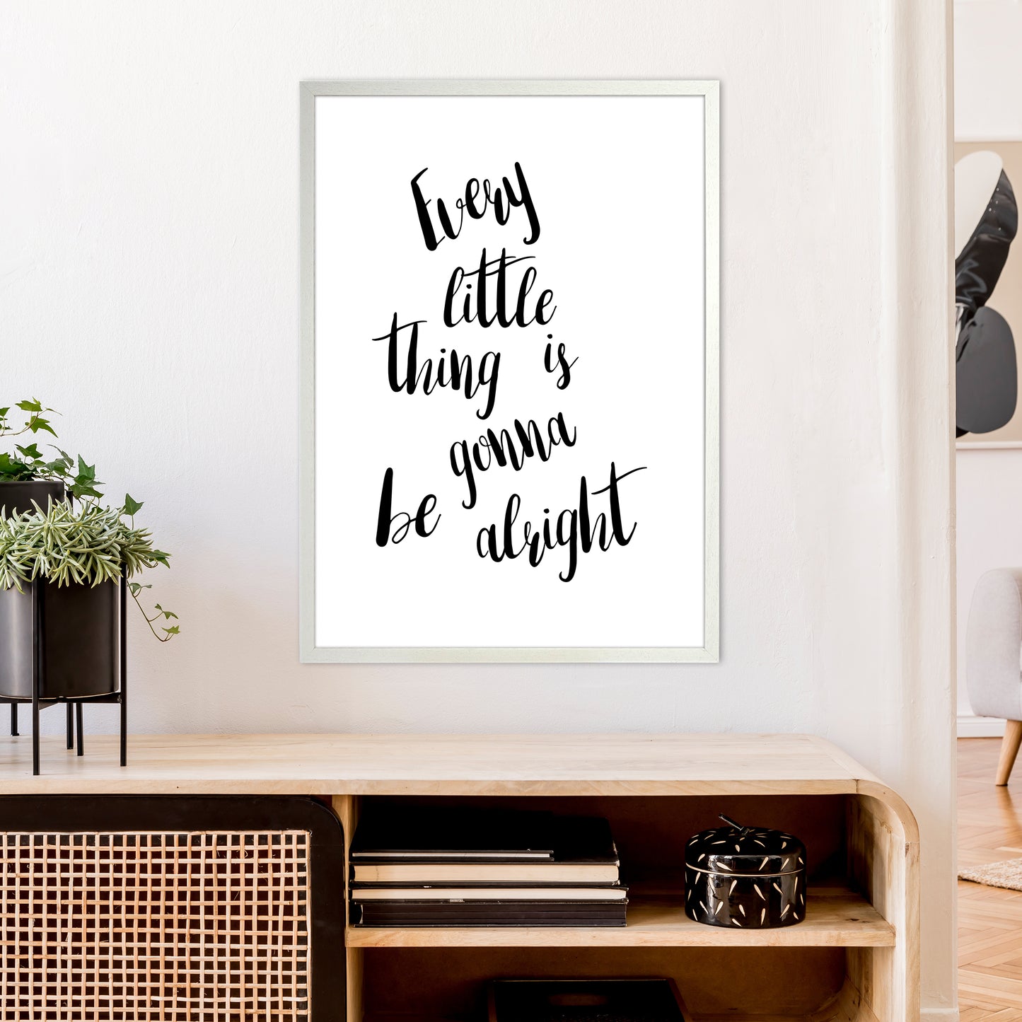 Every Little Thing Art Print by Pixy Paper A1 Oak Frame