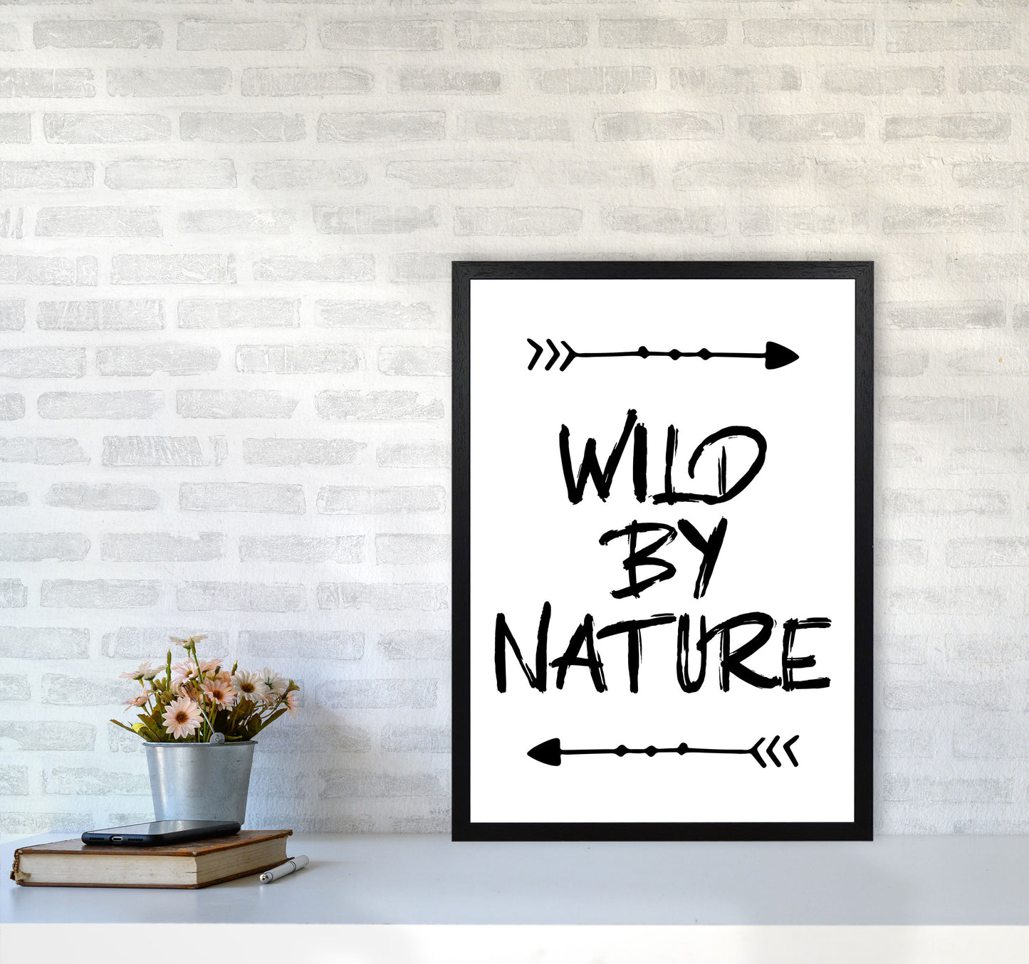 Wild By Nature Modern Print A2 White Frame