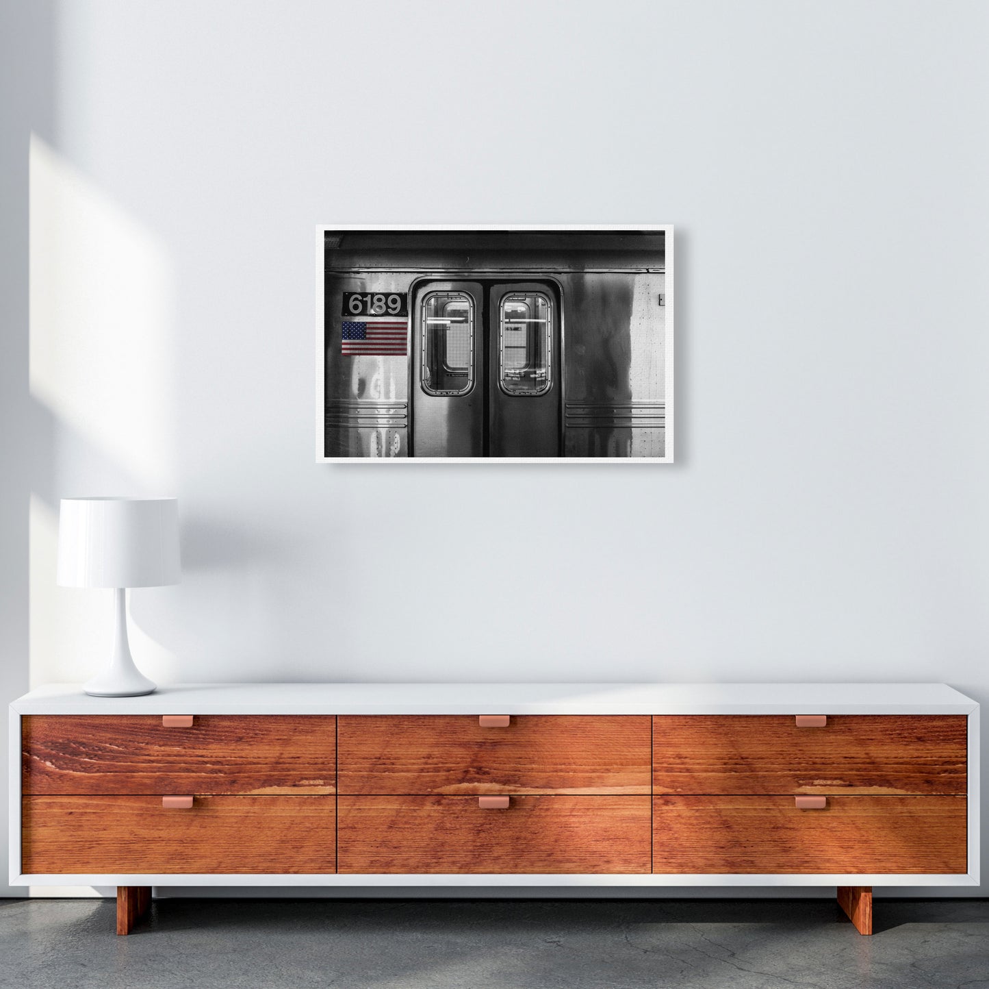 Vintage USA Subway Modern Print A2 Canvas