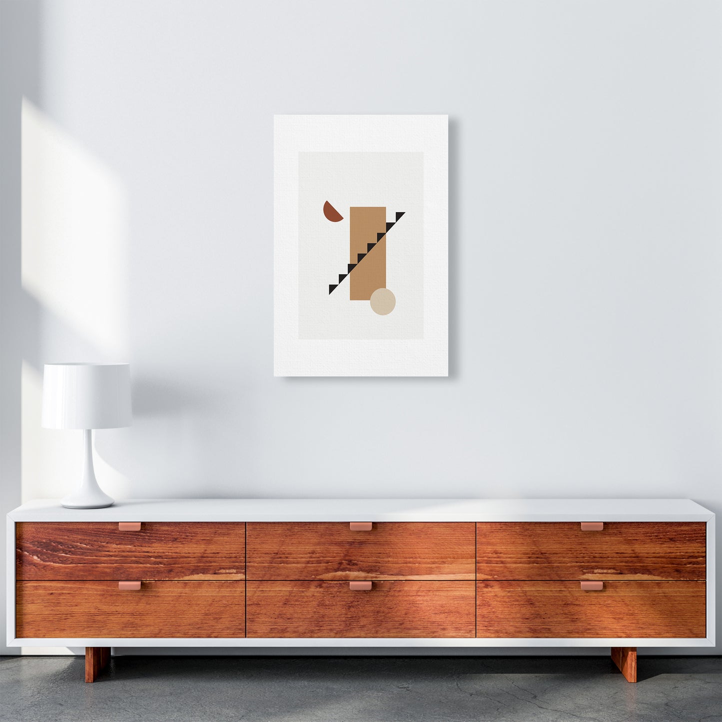 Mica Sand Stairs N22 Art Print by Pixy Paper A2 Canvas