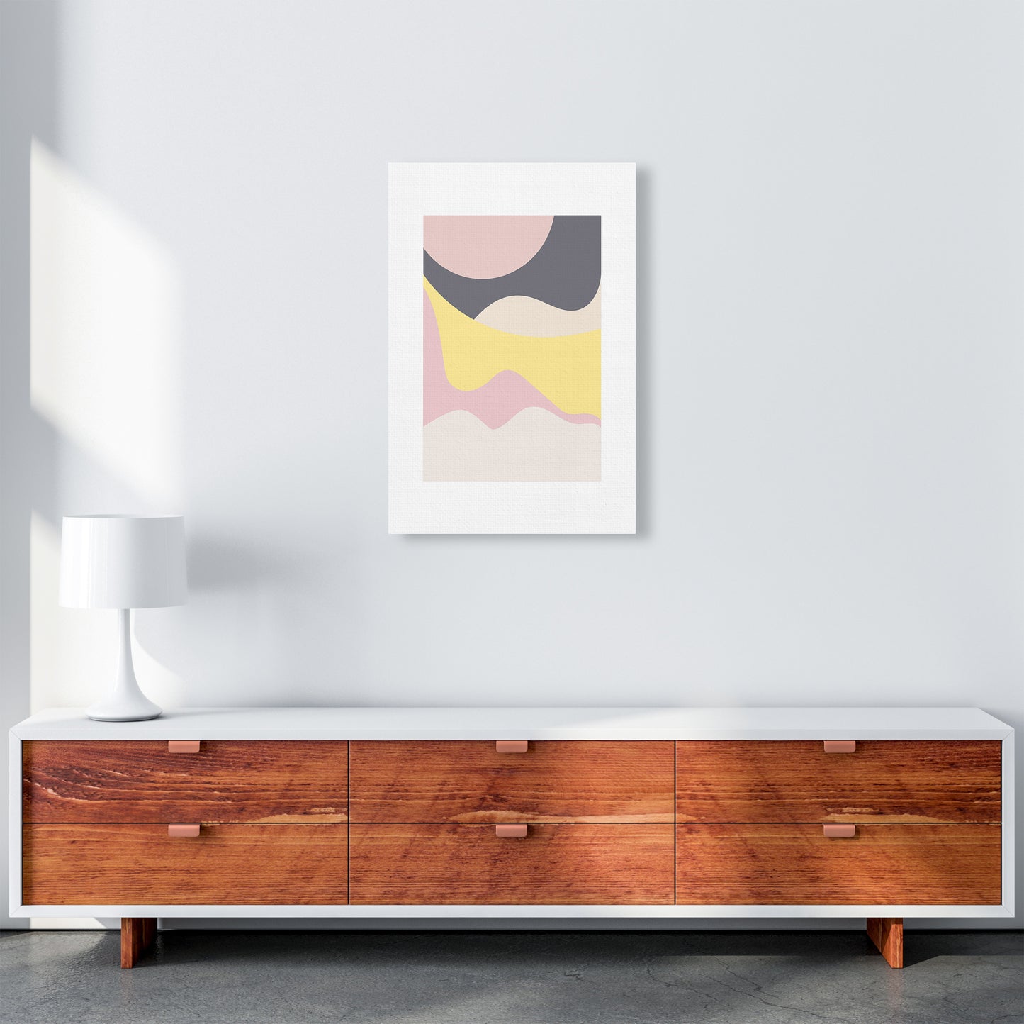 Mila Pink Dunes N15 Art Print by Pixy Paper A2 Canvas