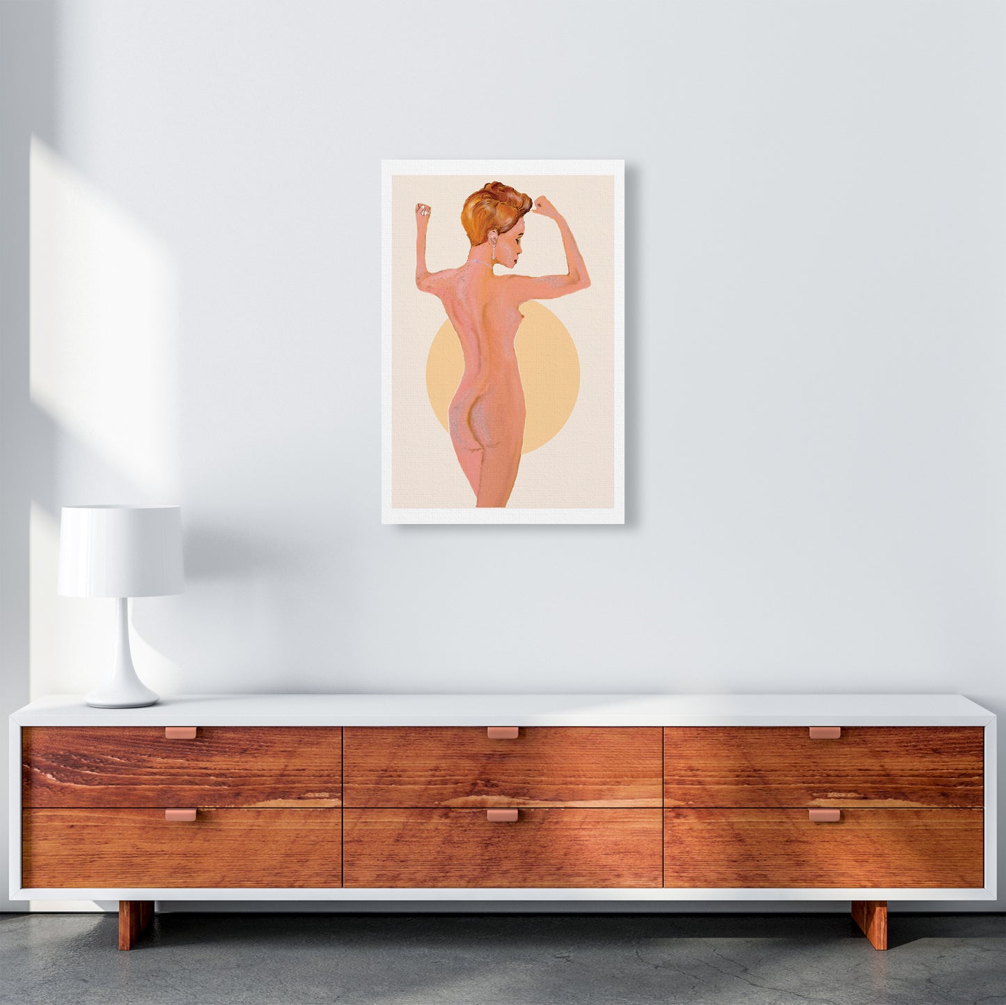 Nude Woman Art Print by Pixy Paper A2 Canvas