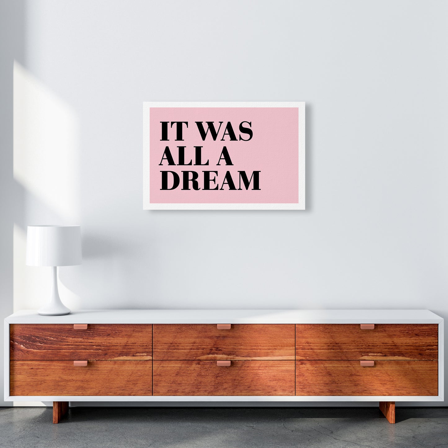 It Was All A Dream Neon Funk Art Print by Pixy Paper A2 Canvas