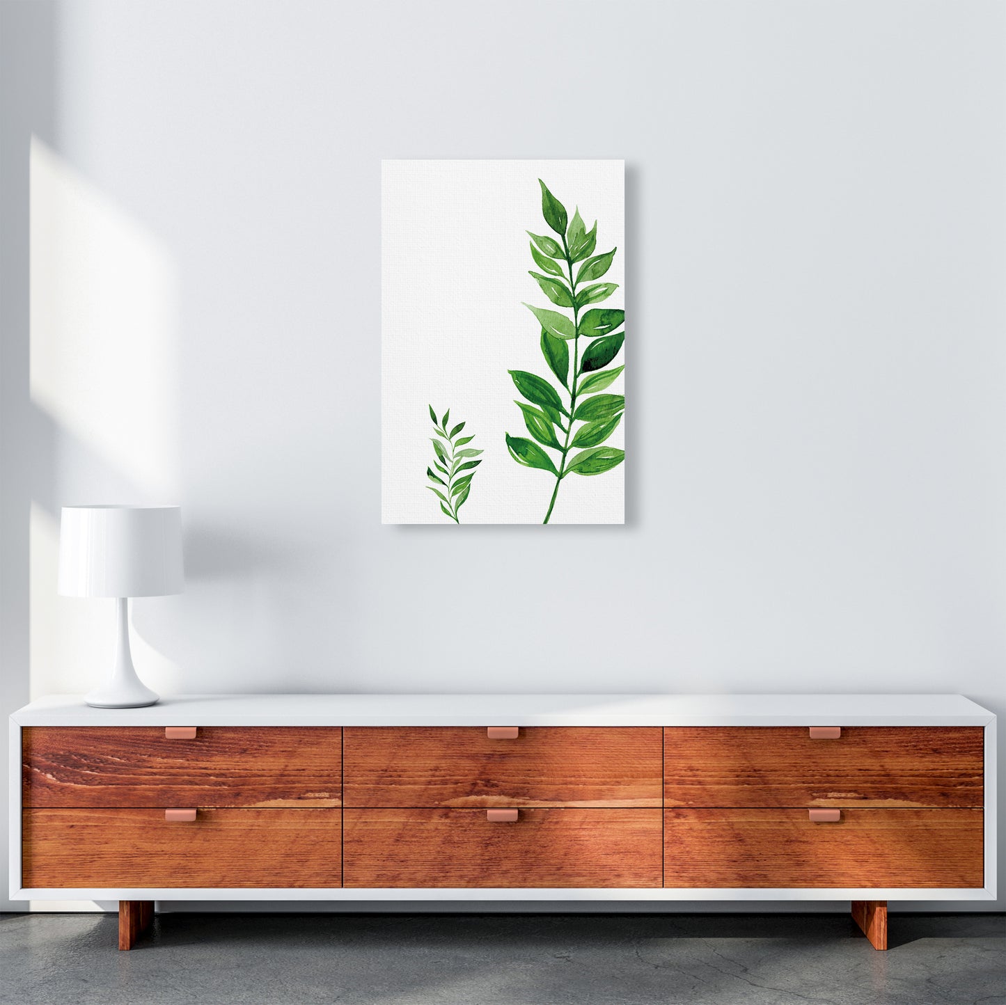 Side Leaf Exotic Art Print by Pixy Paper A2 Canvas