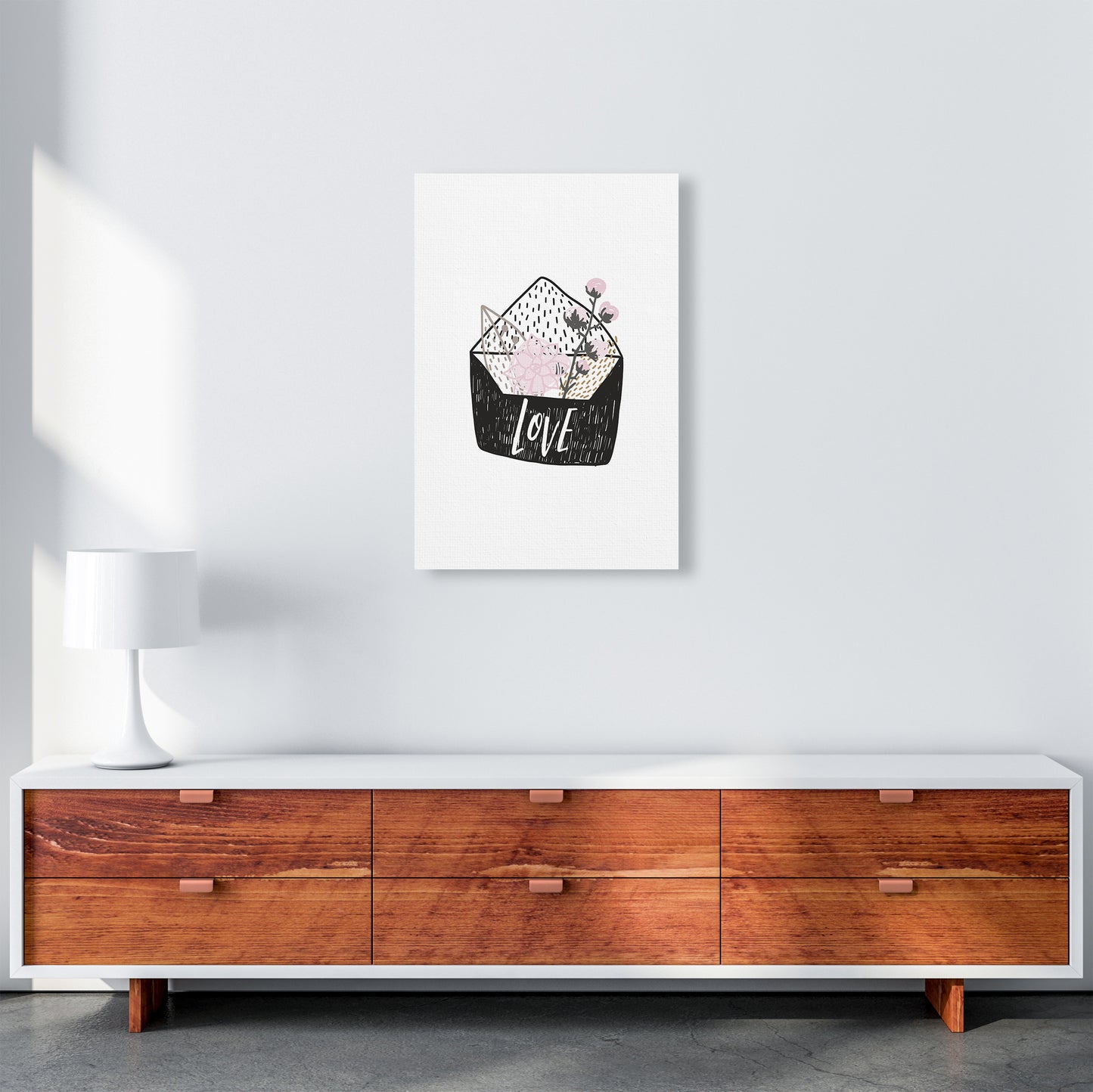 Love Letter Art Print by Pixy Paper A2 Canvas